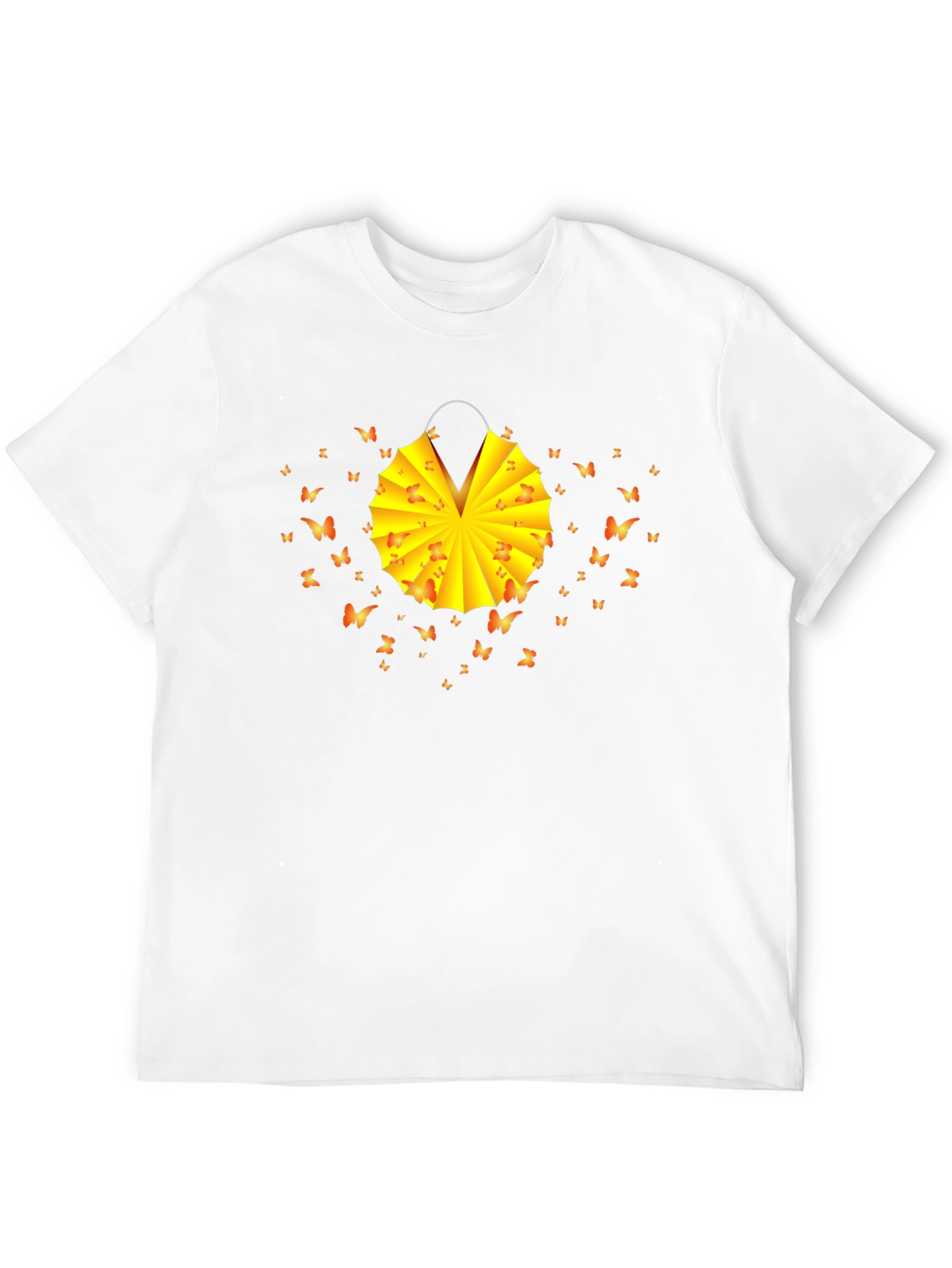 Butterfly Lantern Graphic Tee - Soft Cotton Blend