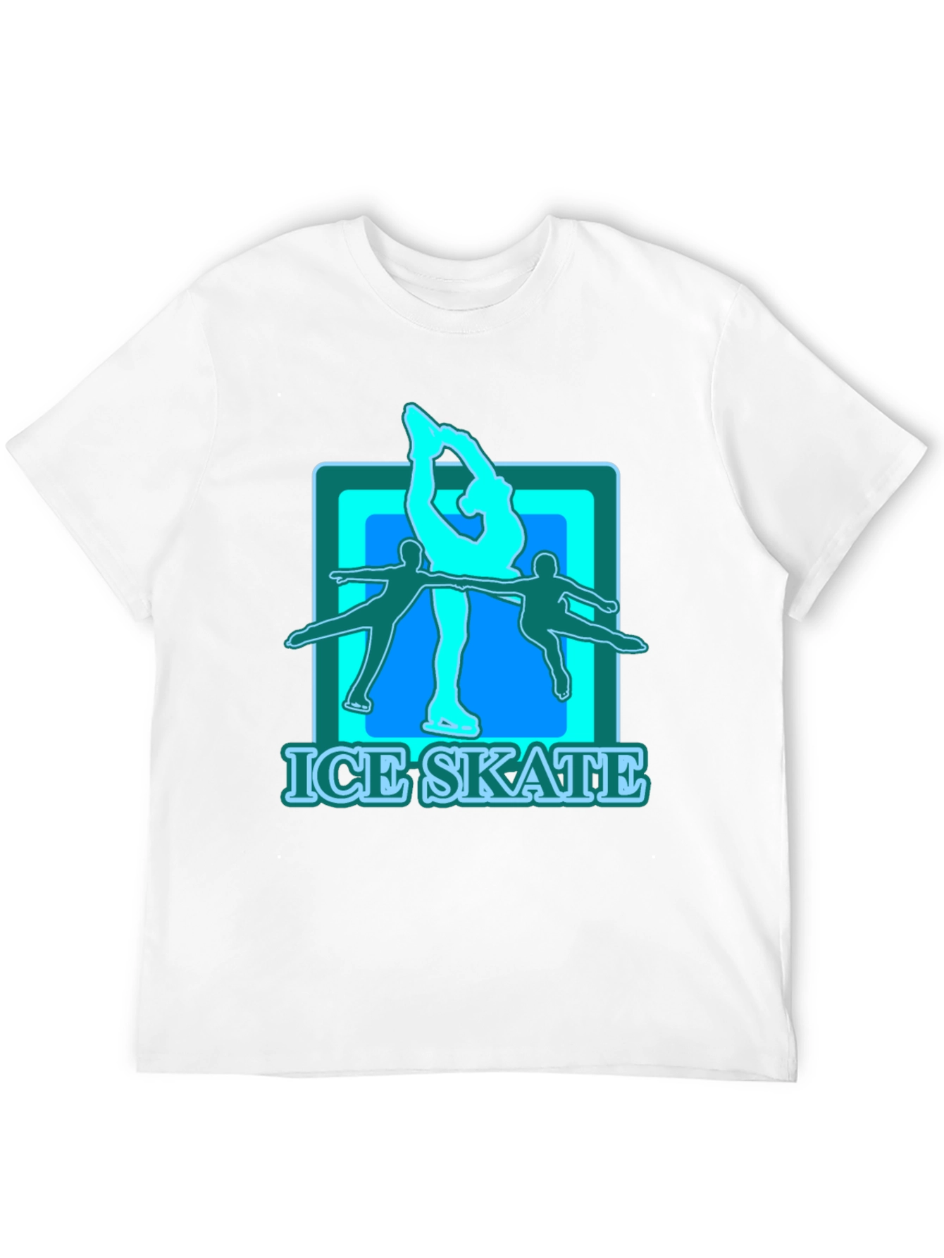 Ice Skate Graphic T-Shirt - Black
