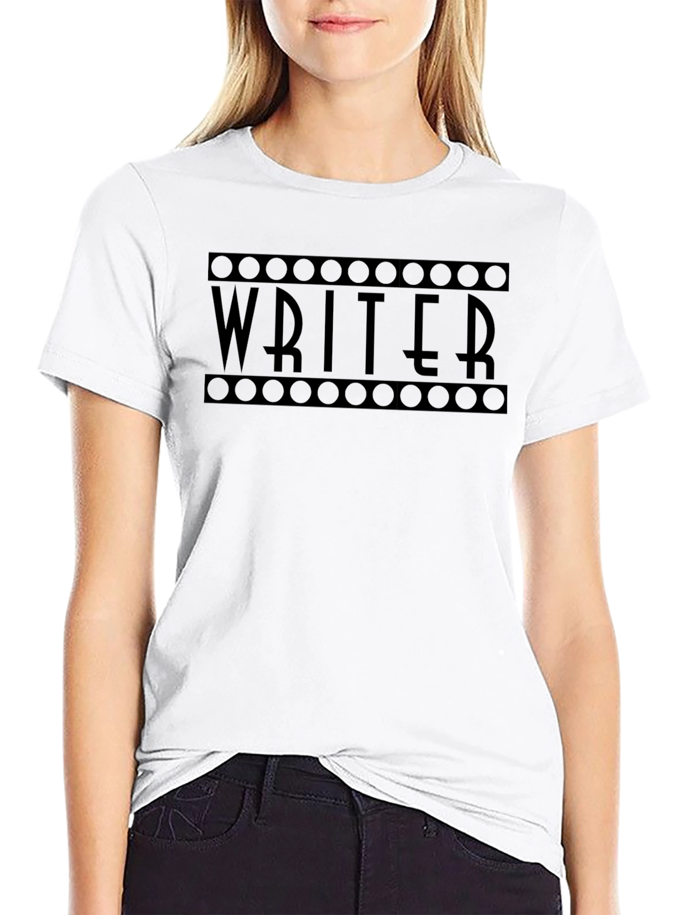 Writer T-Shirt: Black Film Reel Design Creative Profession Apparel