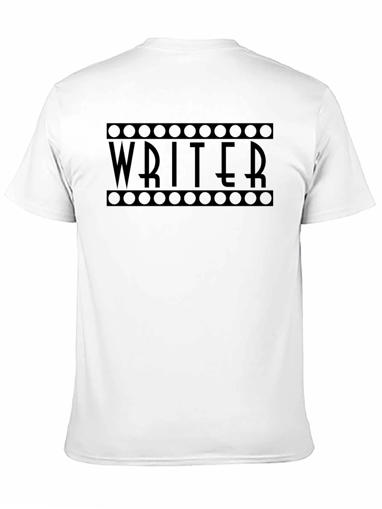 Writer T-Shirt: Black Film Reel Design Creative Profession Apparel