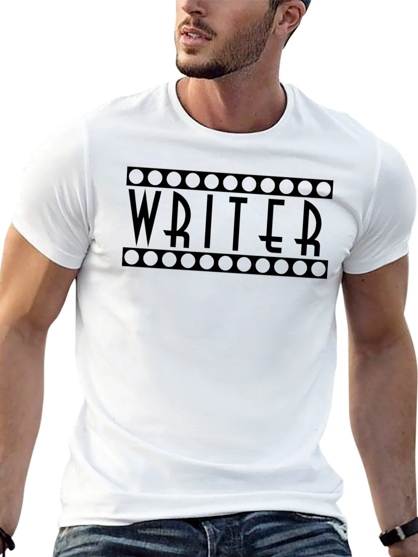 Writer T-Shirt: Black Film Reel Design Creative Profession Apparel