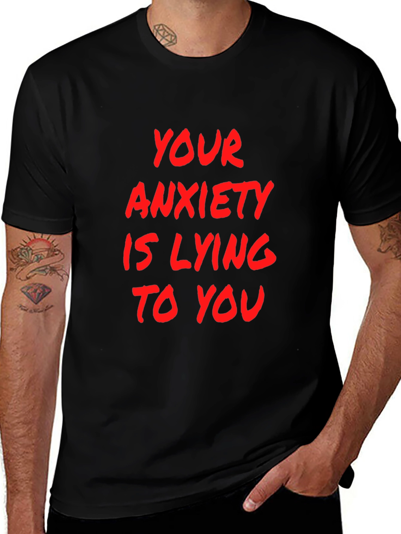 Anxiety Truth Black Graphic Tee