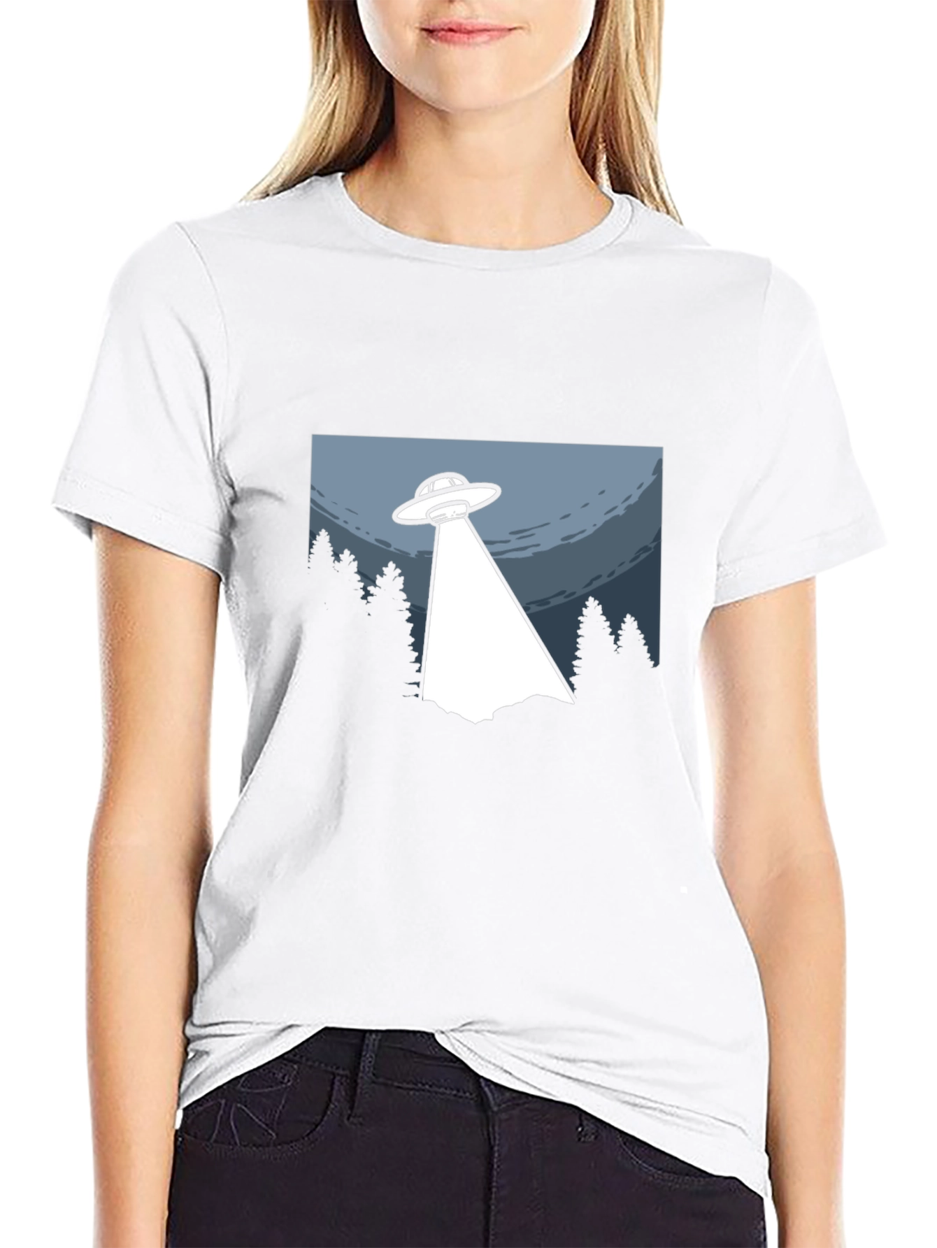 UFO Abduction Graphic T-Shirt