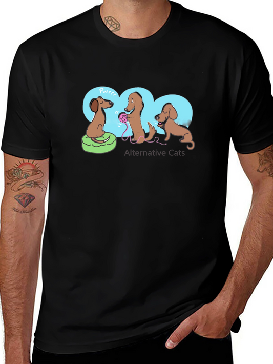 Dachshund Alternative Cats Graphic Tee