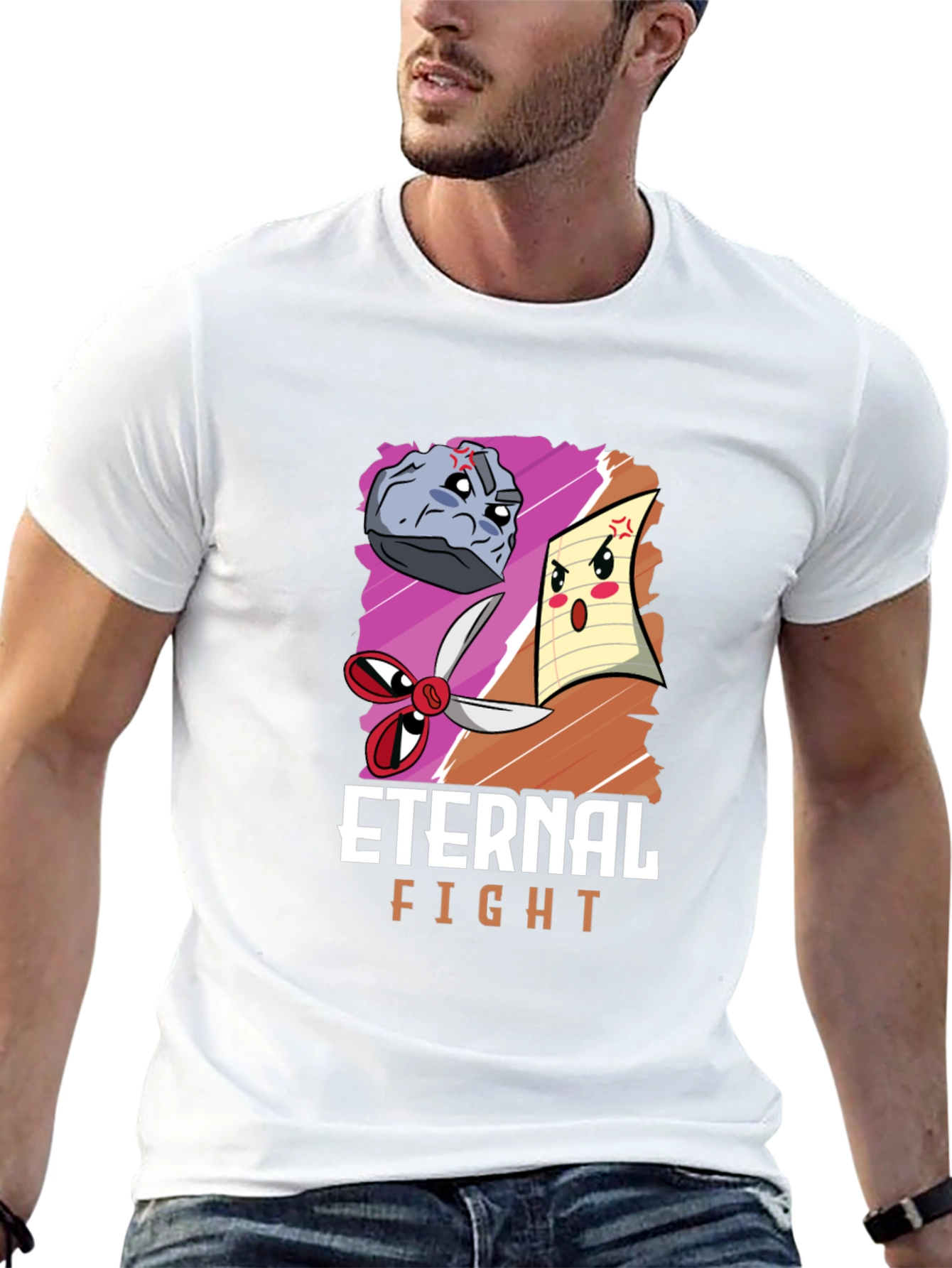 Rock Paper Scissors Eternal Fight T-Shirt