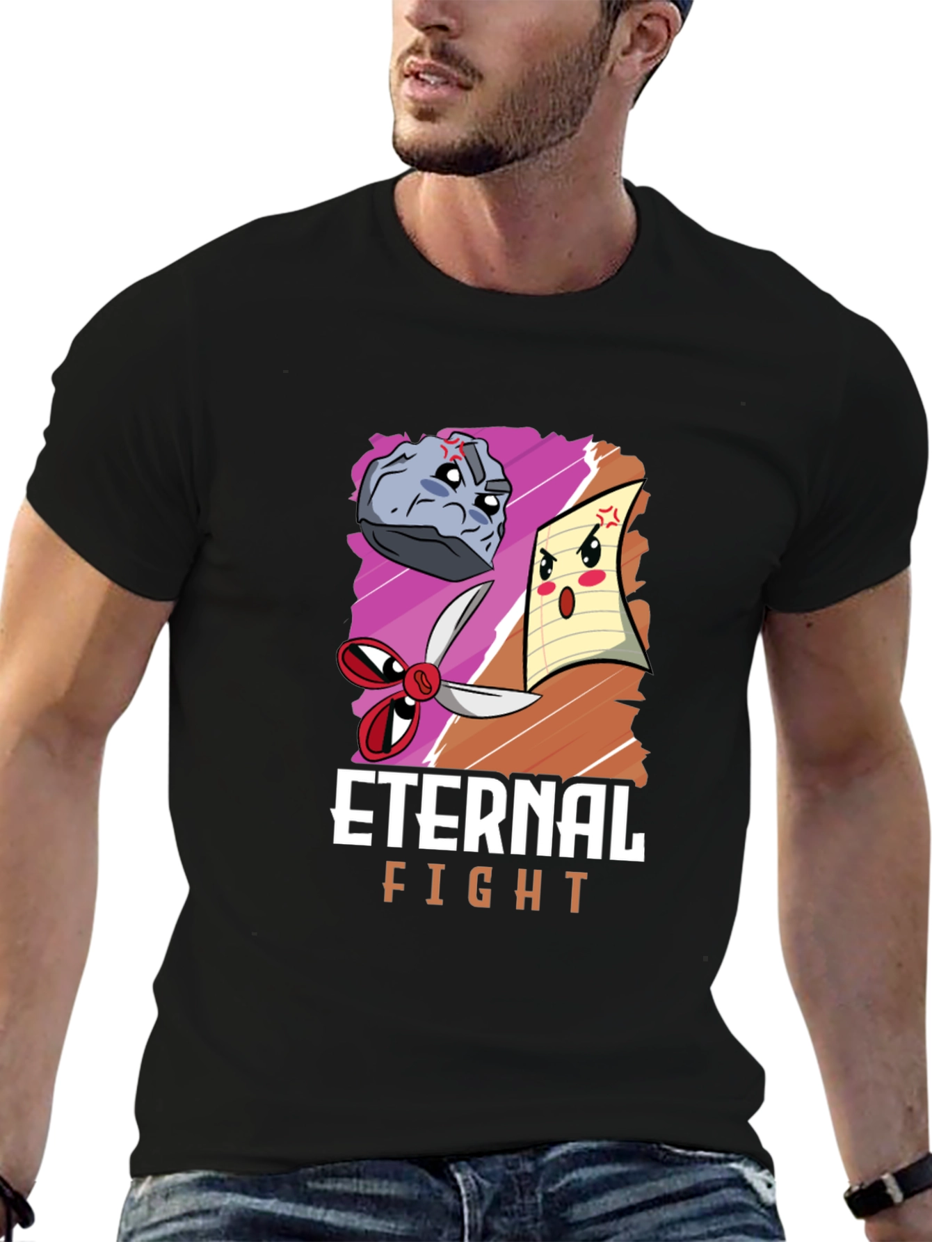Rock Paper Scissors Eternal Fight T-Shirt