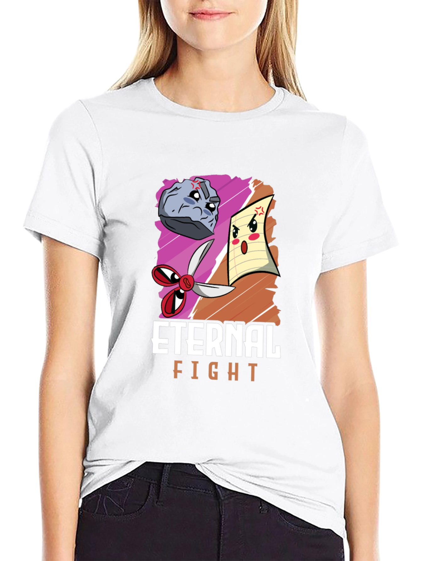Rock Paper Scissors Eternal Fight T-Shirt