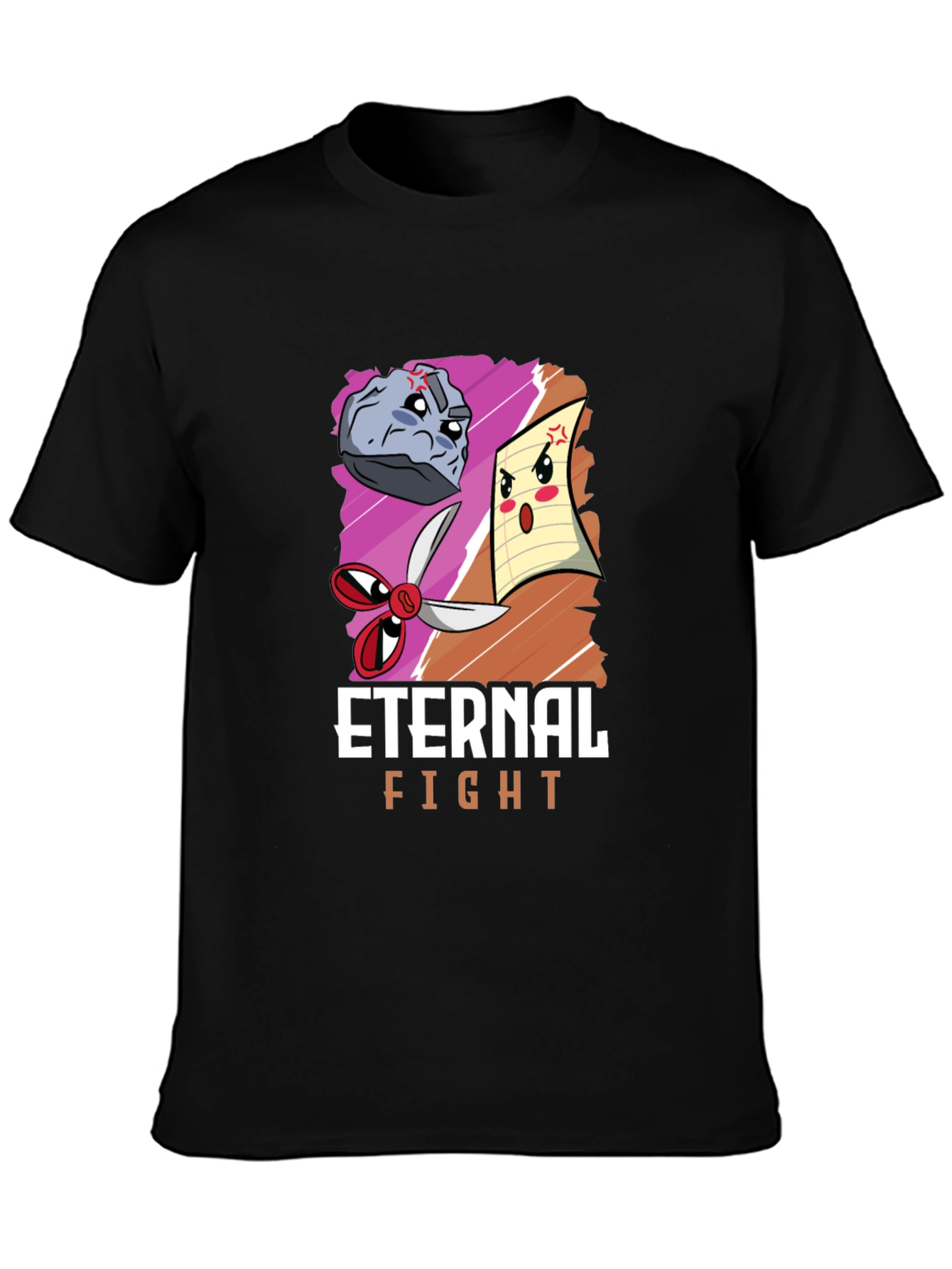 Rock Paper Scissors Eternal Fight T-Shirt
