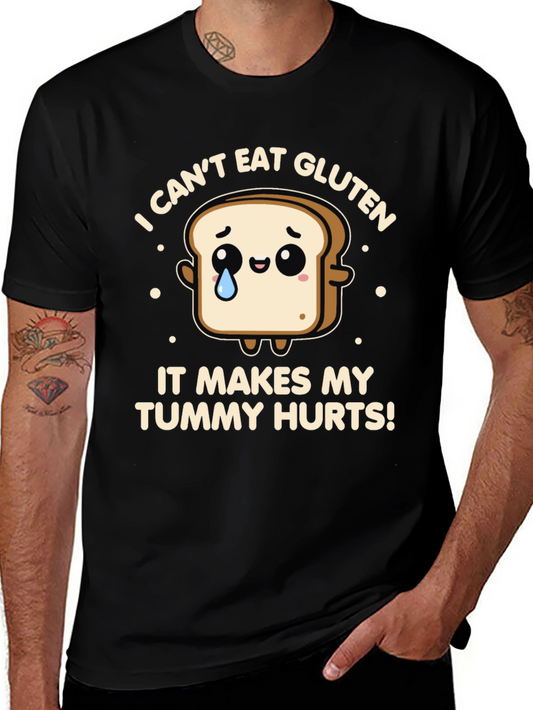 Funny Gluten Allergy T-Shirt - Tummy Hurts