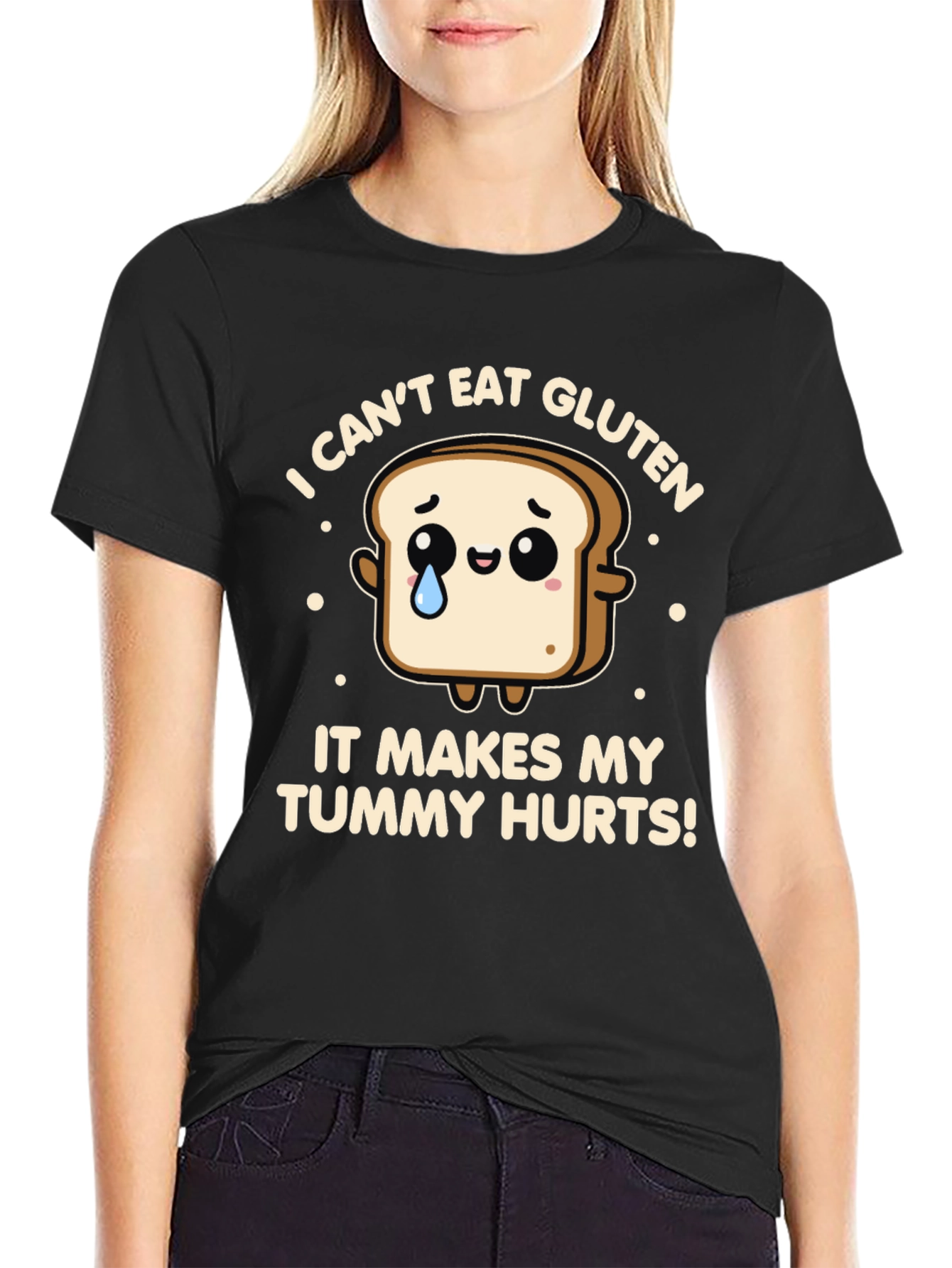 Funny Gluten Allergy T-Shirt - Tummy Hurts