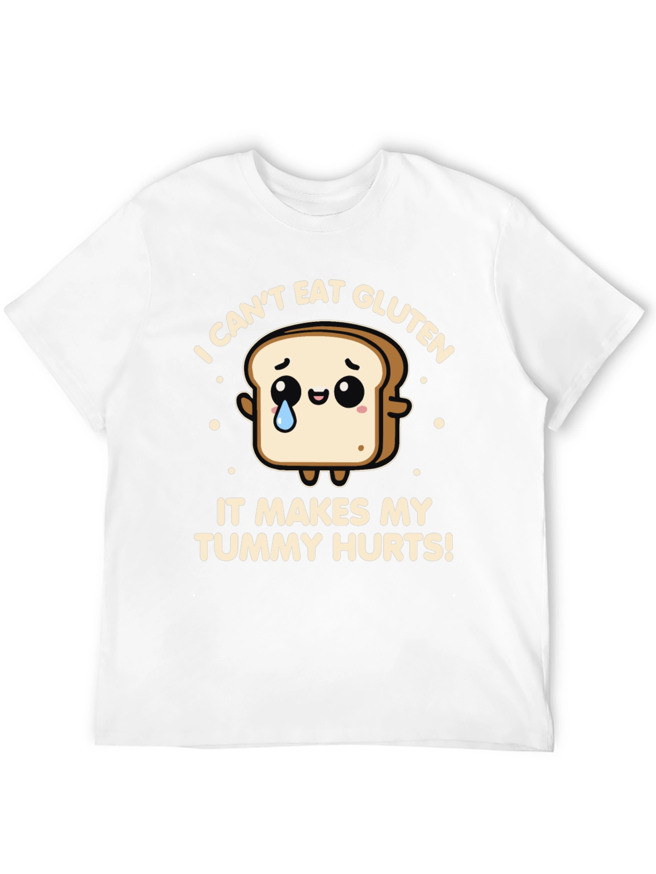 Funny Gluten Allergy T-Shirt - Tummy Hurts