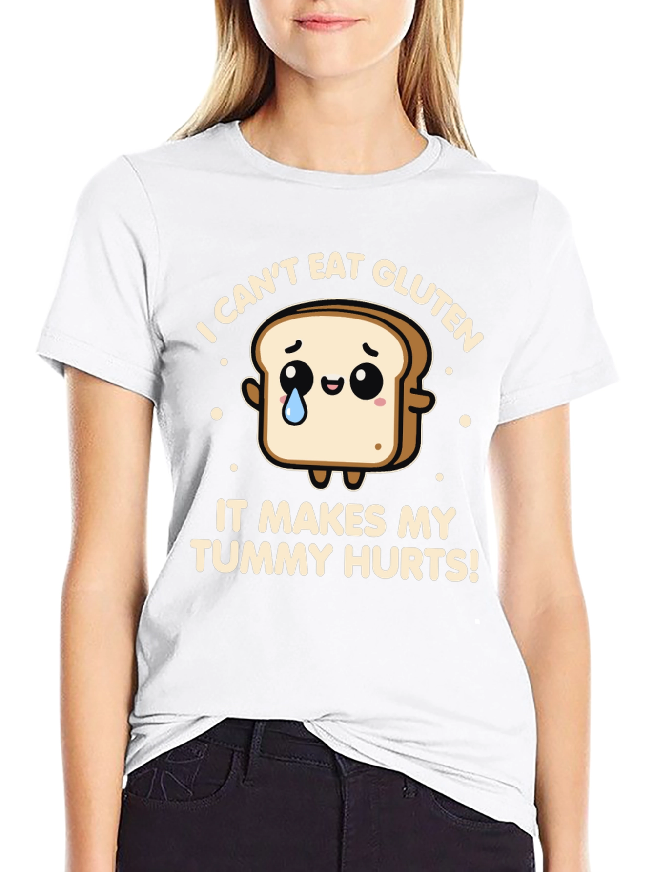 Funny Gluten Allergy T-Shirt - Tummy Hurts
