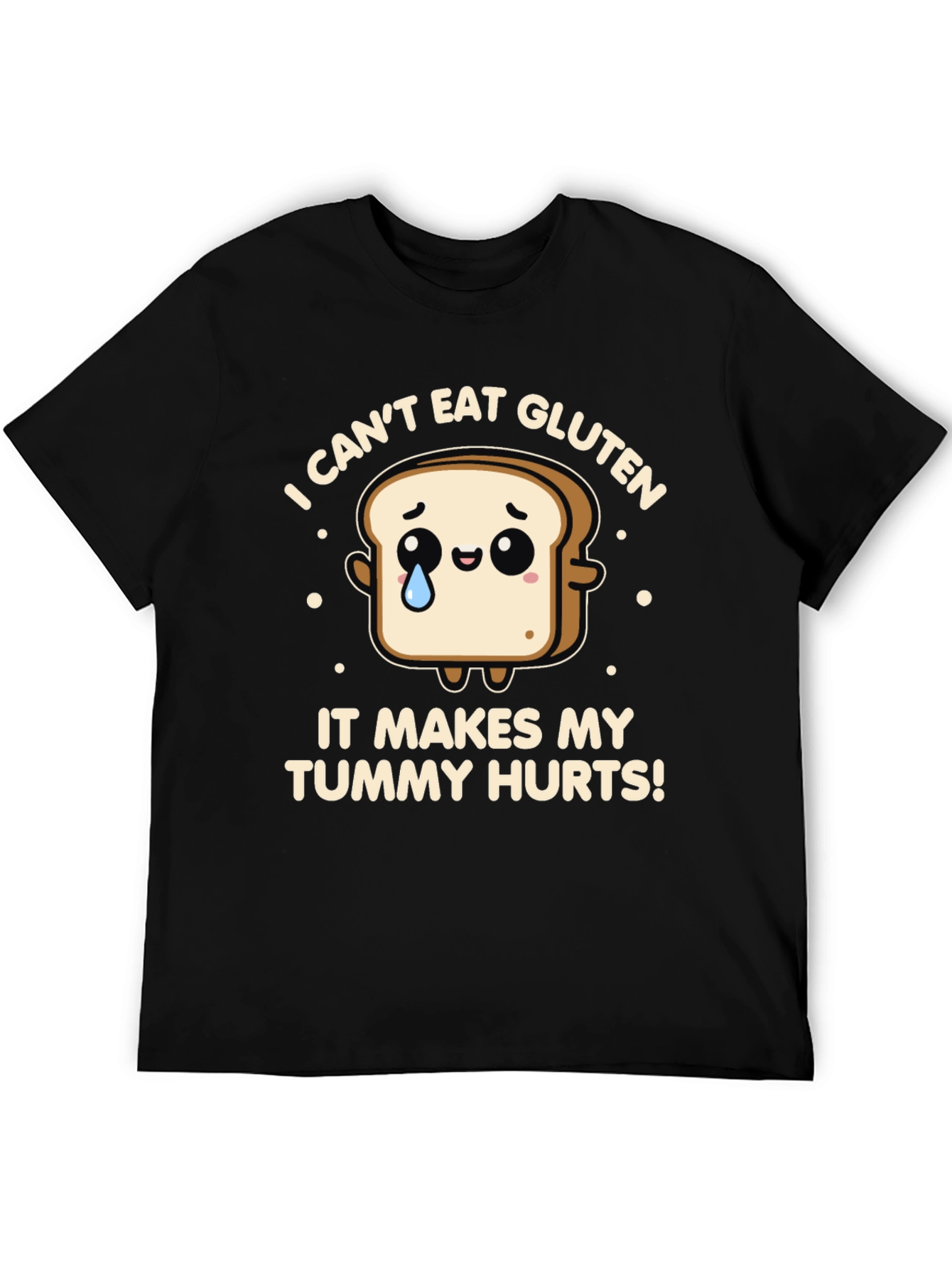 Funny Gluten Allergy T-Shirt - Tummy Hurts