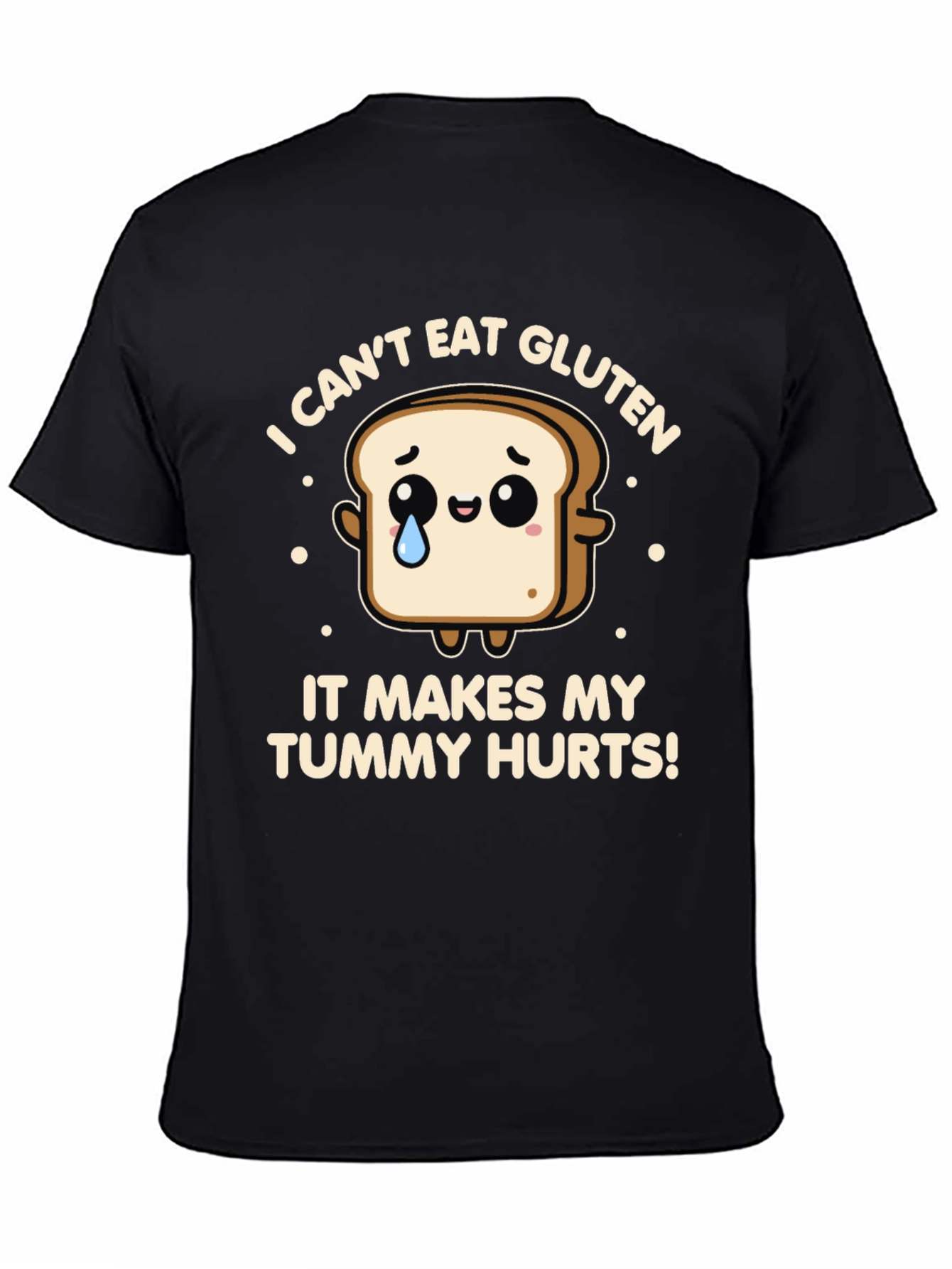 Funny Gluten Allergy T-Shirt - Tummy Hurts