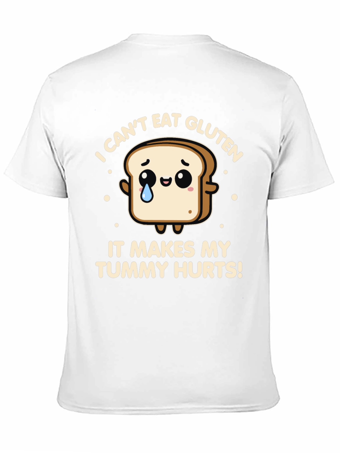 Funny Gluten Allergy T-Shirt - Tummy Hurts