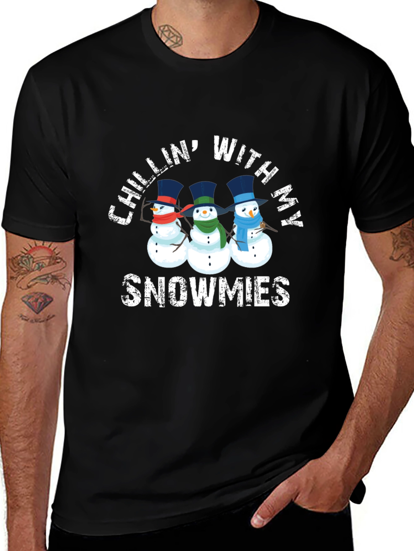 Chillin With My Snowmies Graphic T-Shirt
