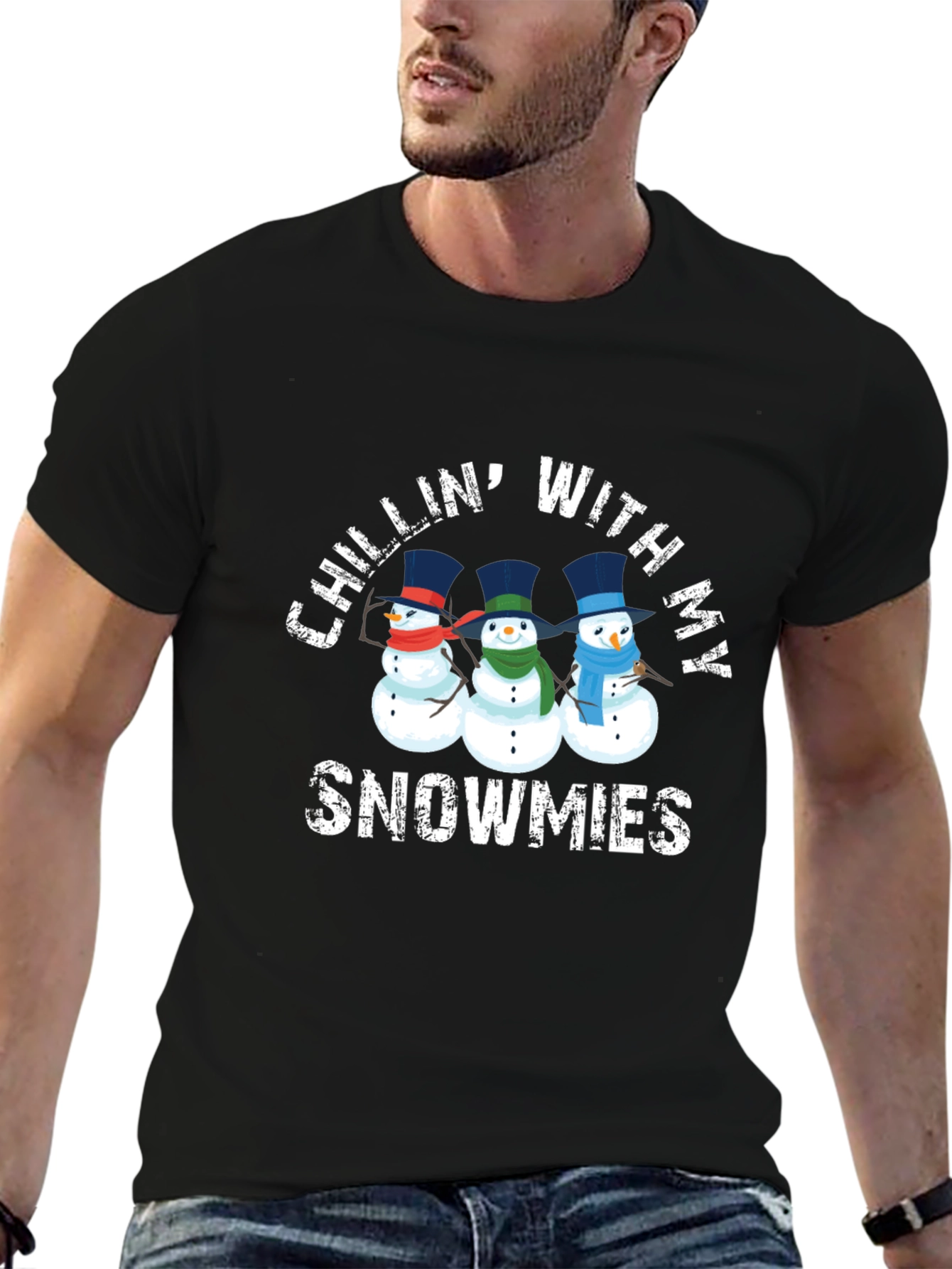 Chillin With My Snowmies Graphic T-Shirt