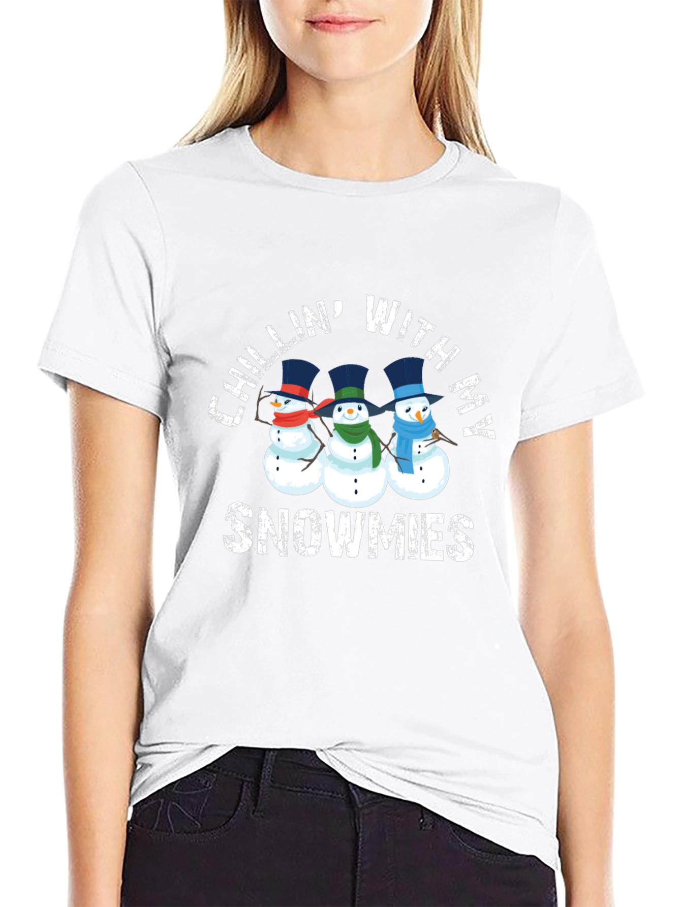 Chillin With My Snowmies Graphic T-Shirt