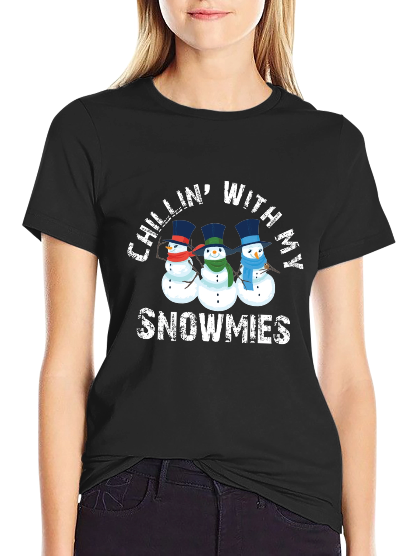 Chillin With My Snowmies Graphic T-Shirt