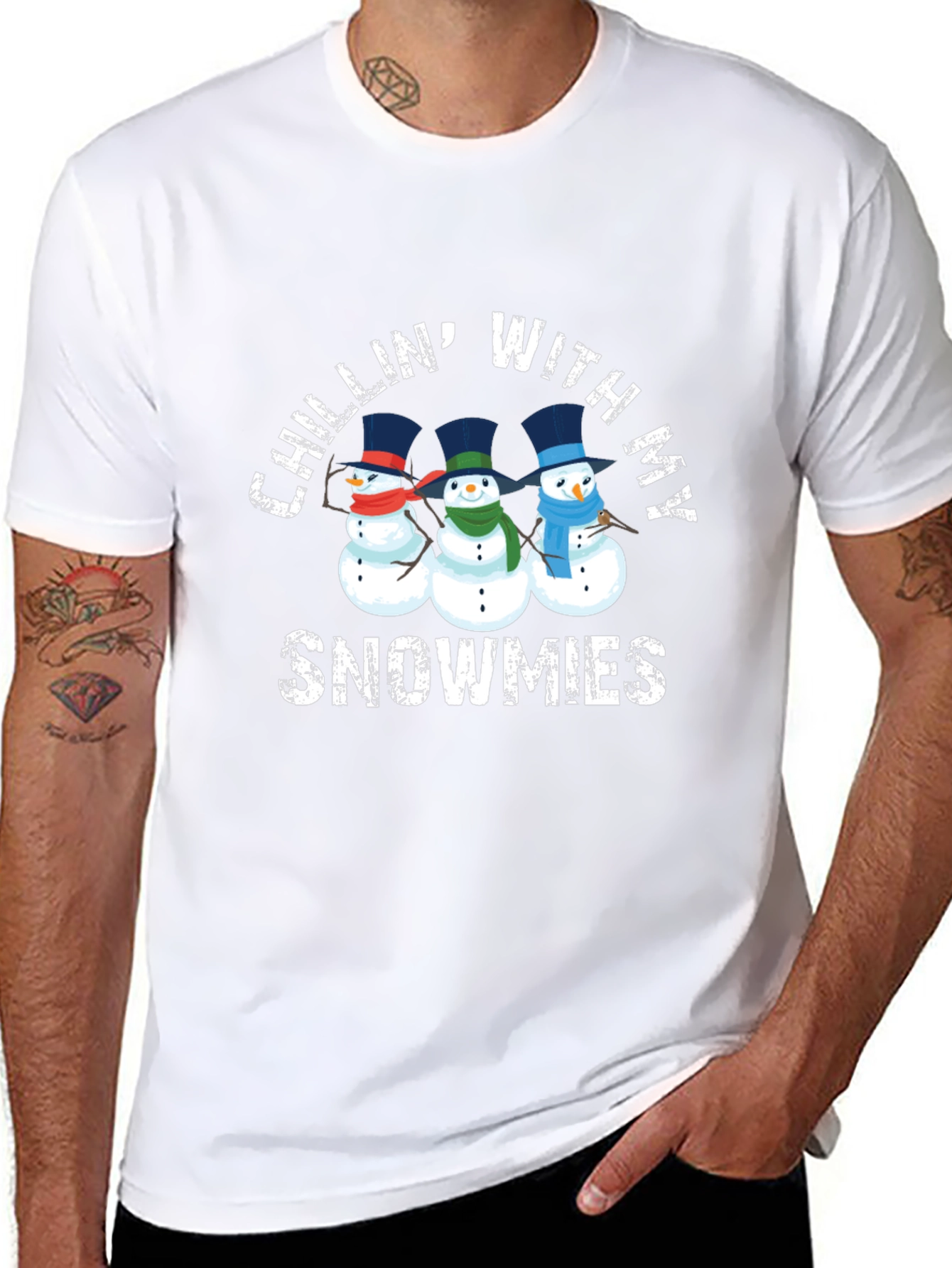 Chillin With My Snowmies Graphic T-Shirt