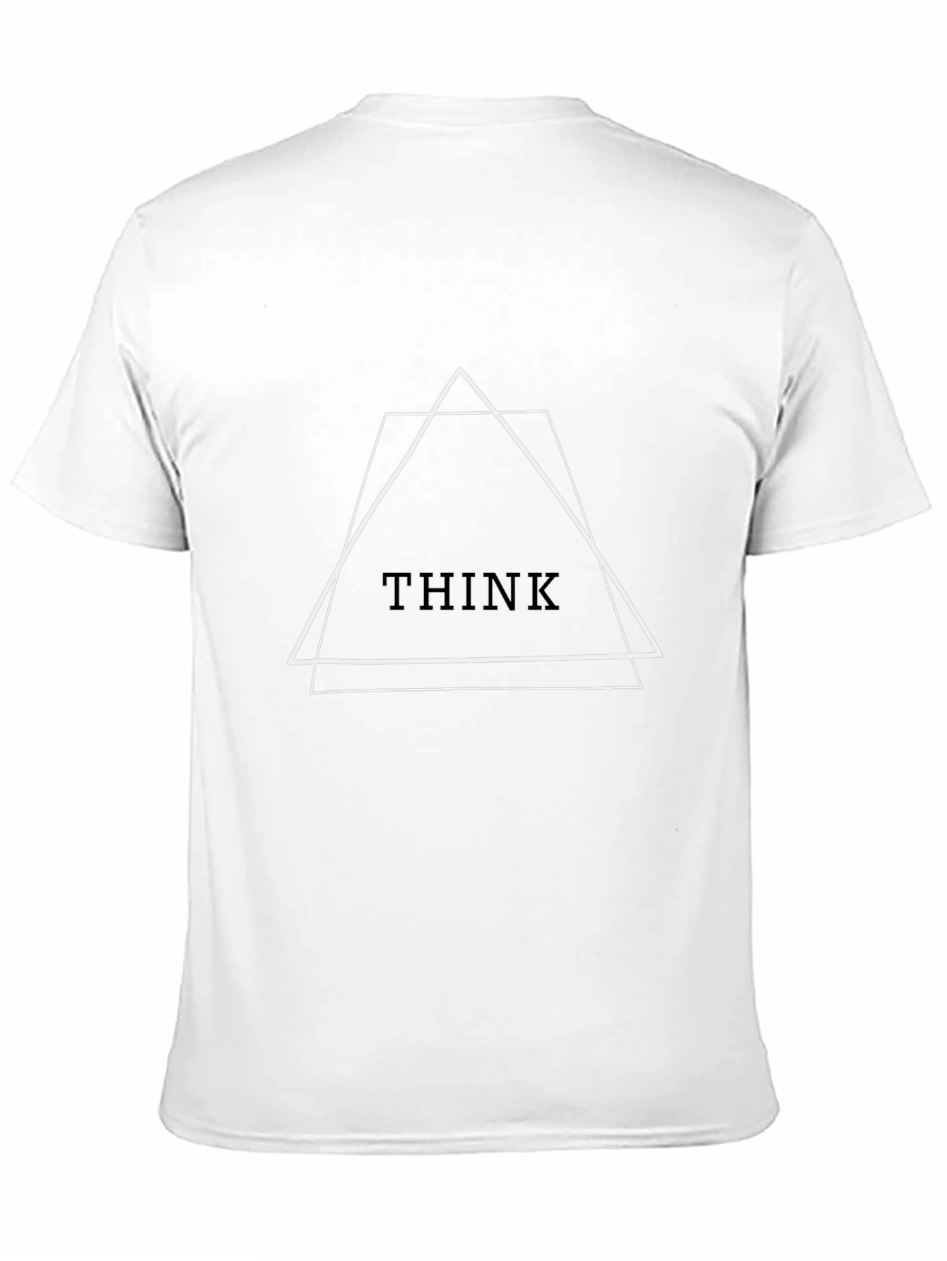 Geometric Think Tee - Modern Minimalist Design