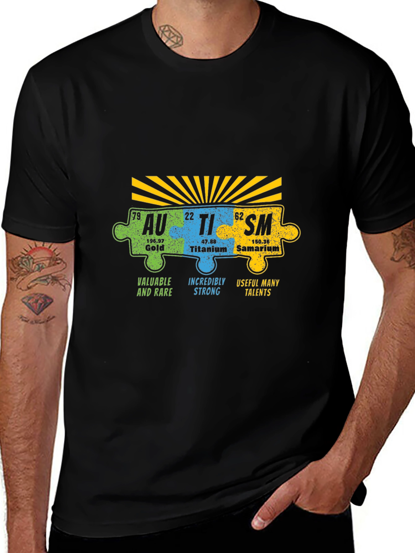 Autism Awareness Puzzle Piece Element T-Shirt