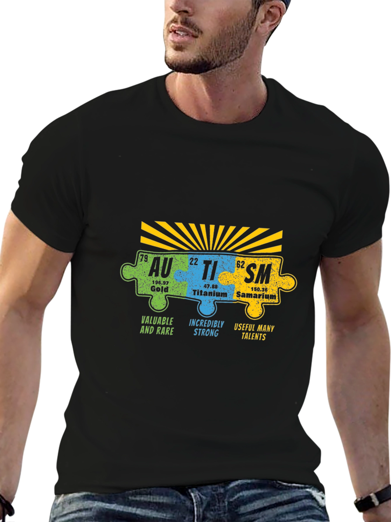Autism Awareness Puzzle Piece Element T-Shirt