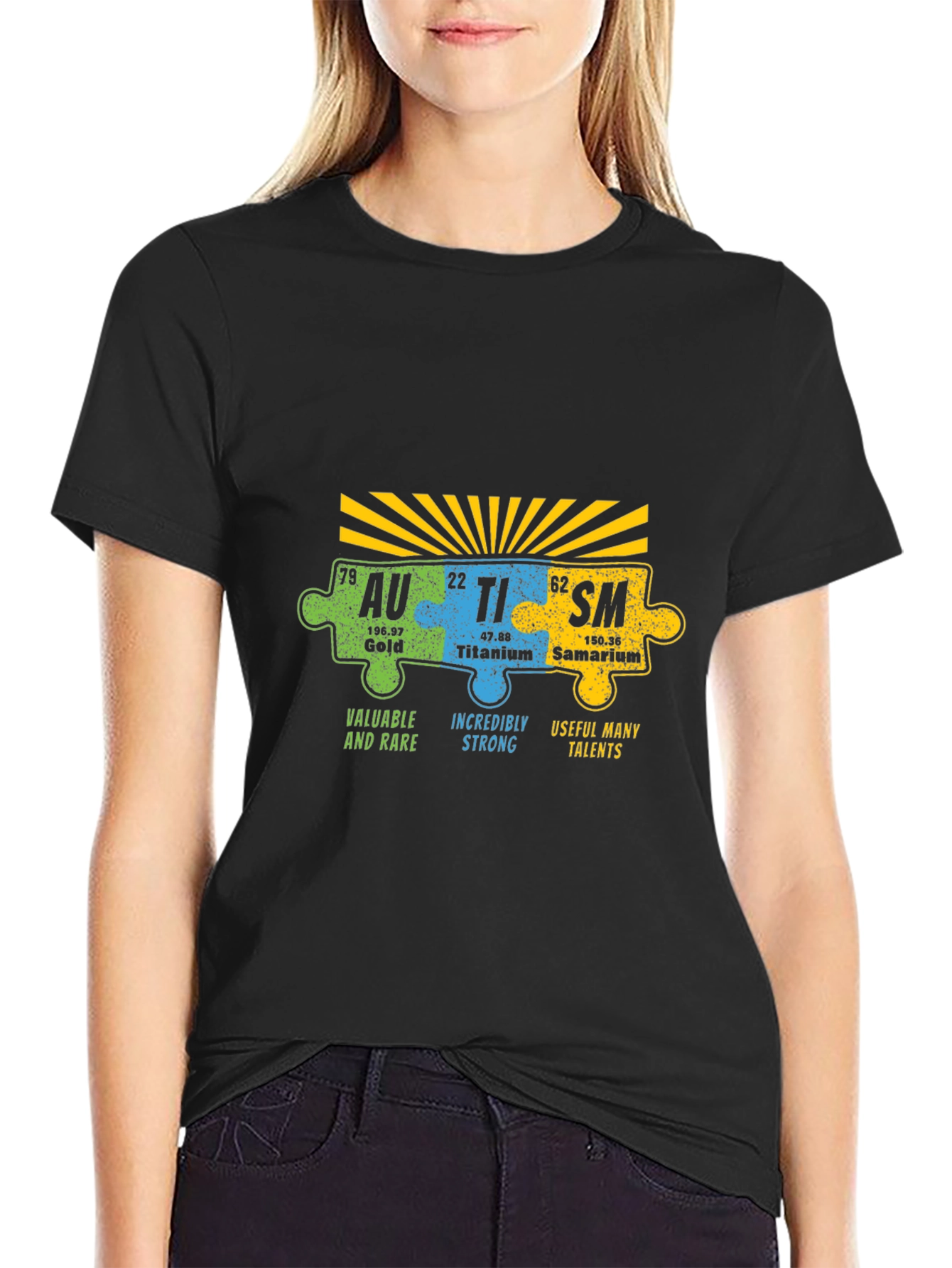 Autism Awareness Puzzle Piece Element T-Shirt