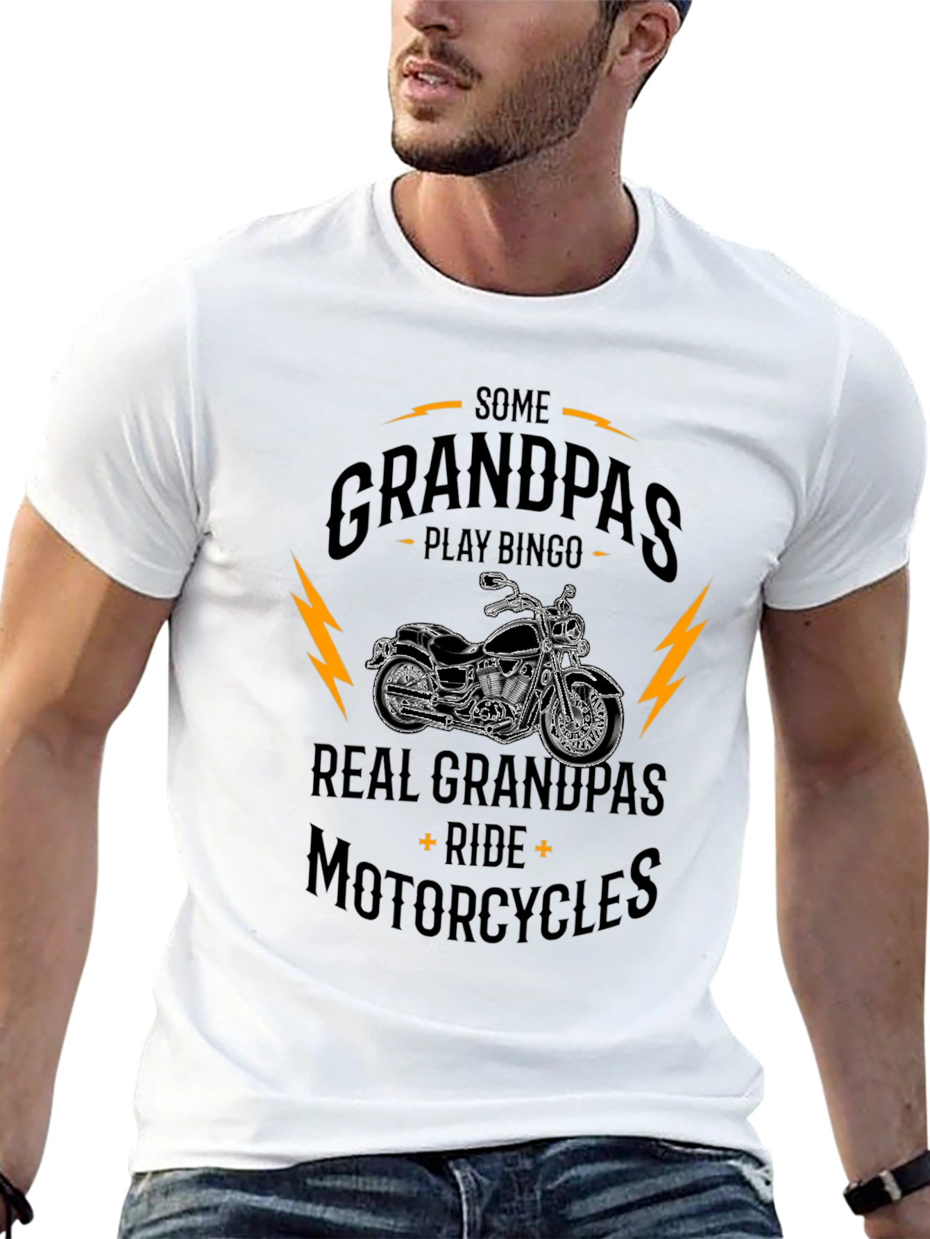 Real Grandpas Ride Motorcycles T-Shirt
