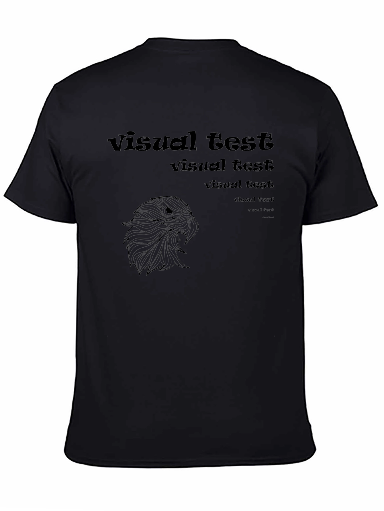 Black Graphic Tee - Visual Test