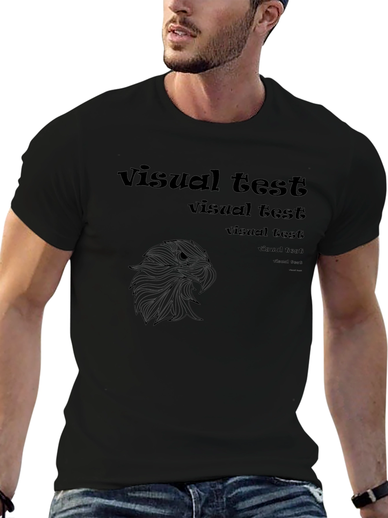 Black Graphic Tee - Visual Test