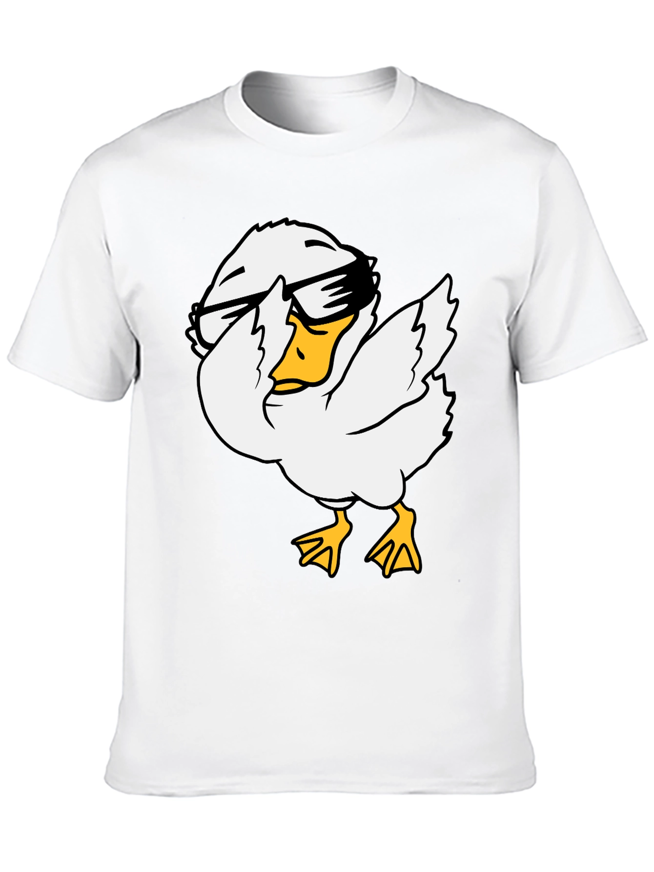 Cool Duck Graphic Tee - Black Cotton T-Shirt