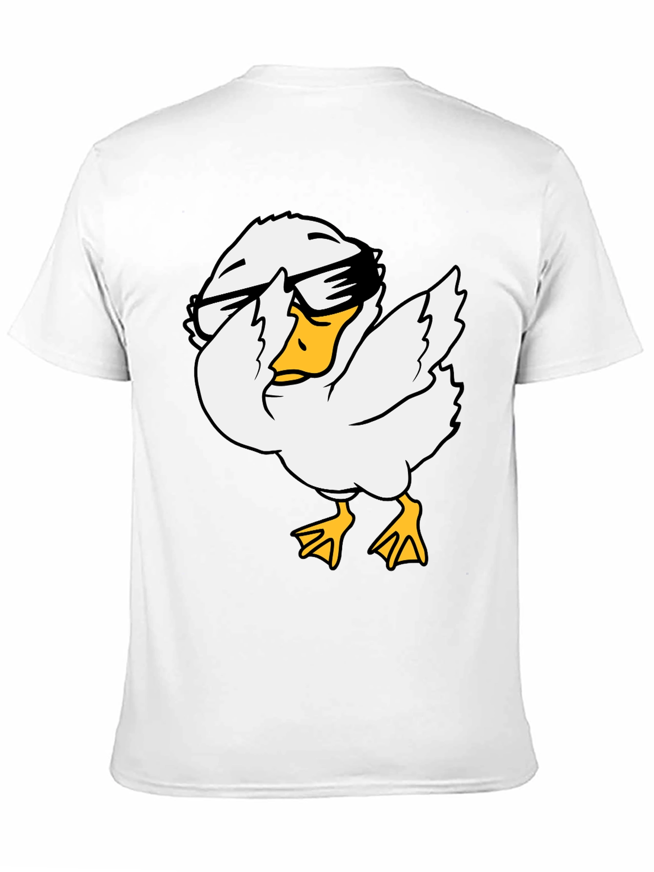 Cool Duck Graphic Tee - Black Cotton T-Shirt
