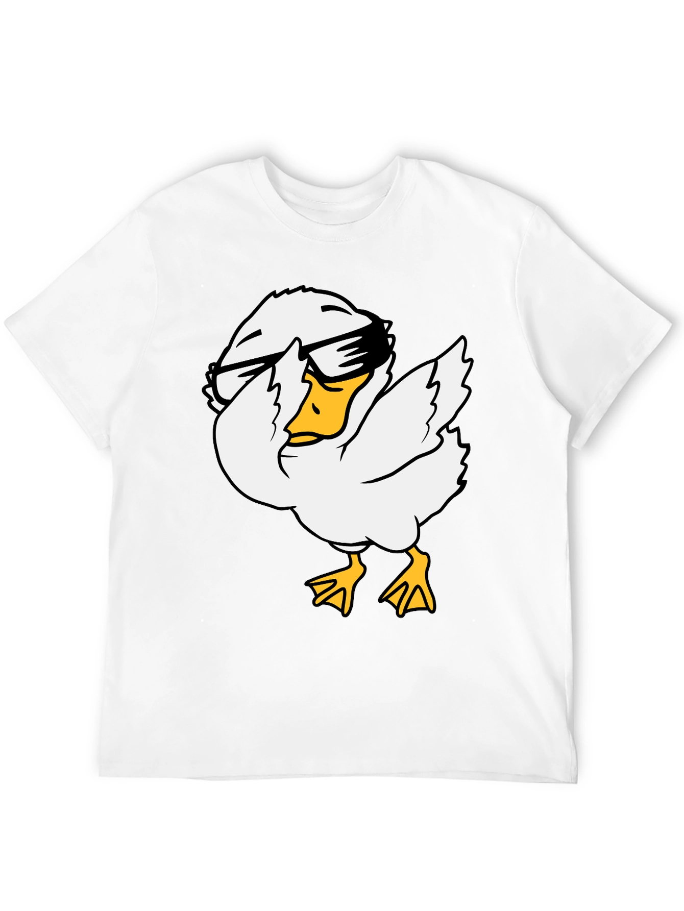 Cool Duck Graphic Tee - Black Cotton T-Shirt