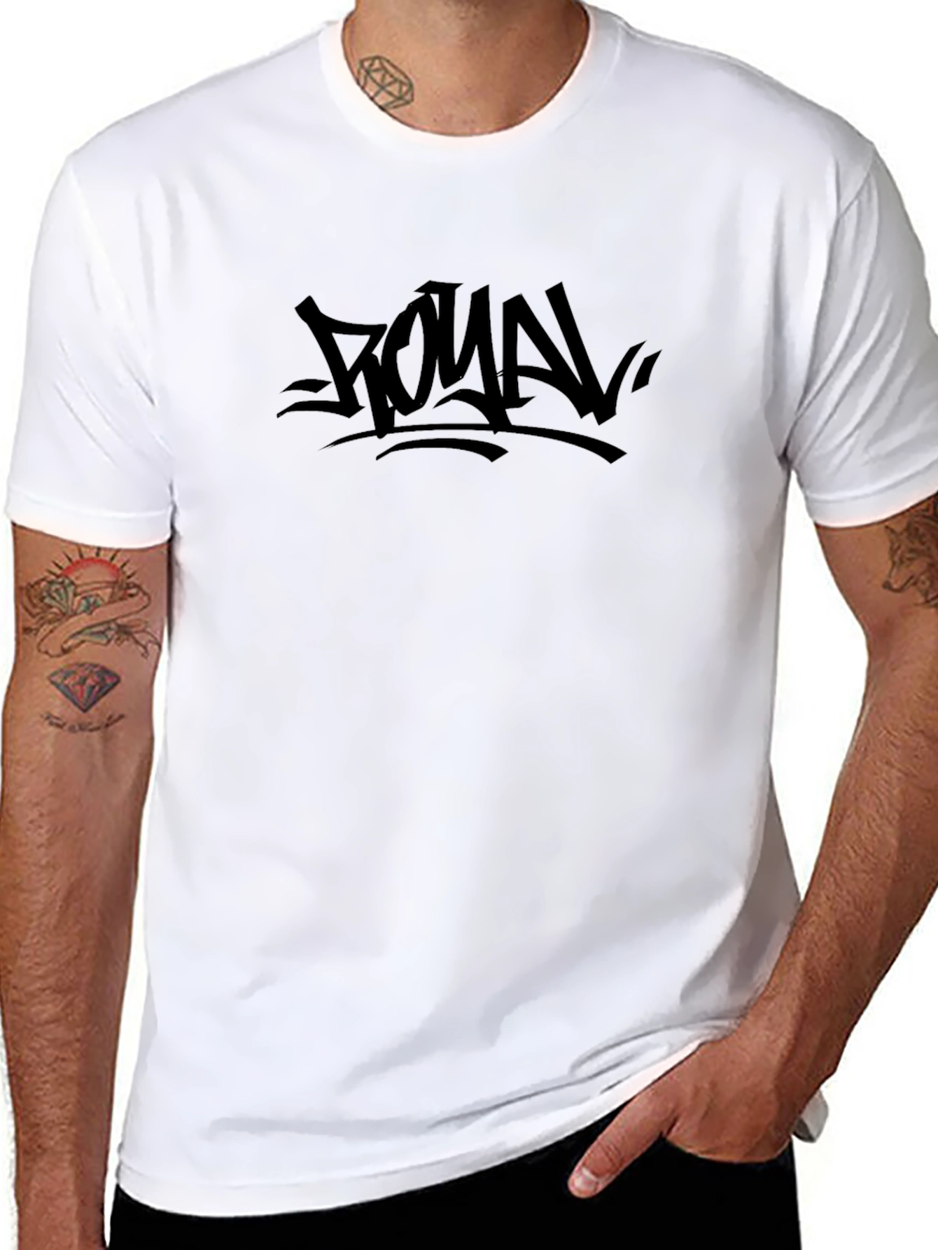 Royal Script Black T-Shirt