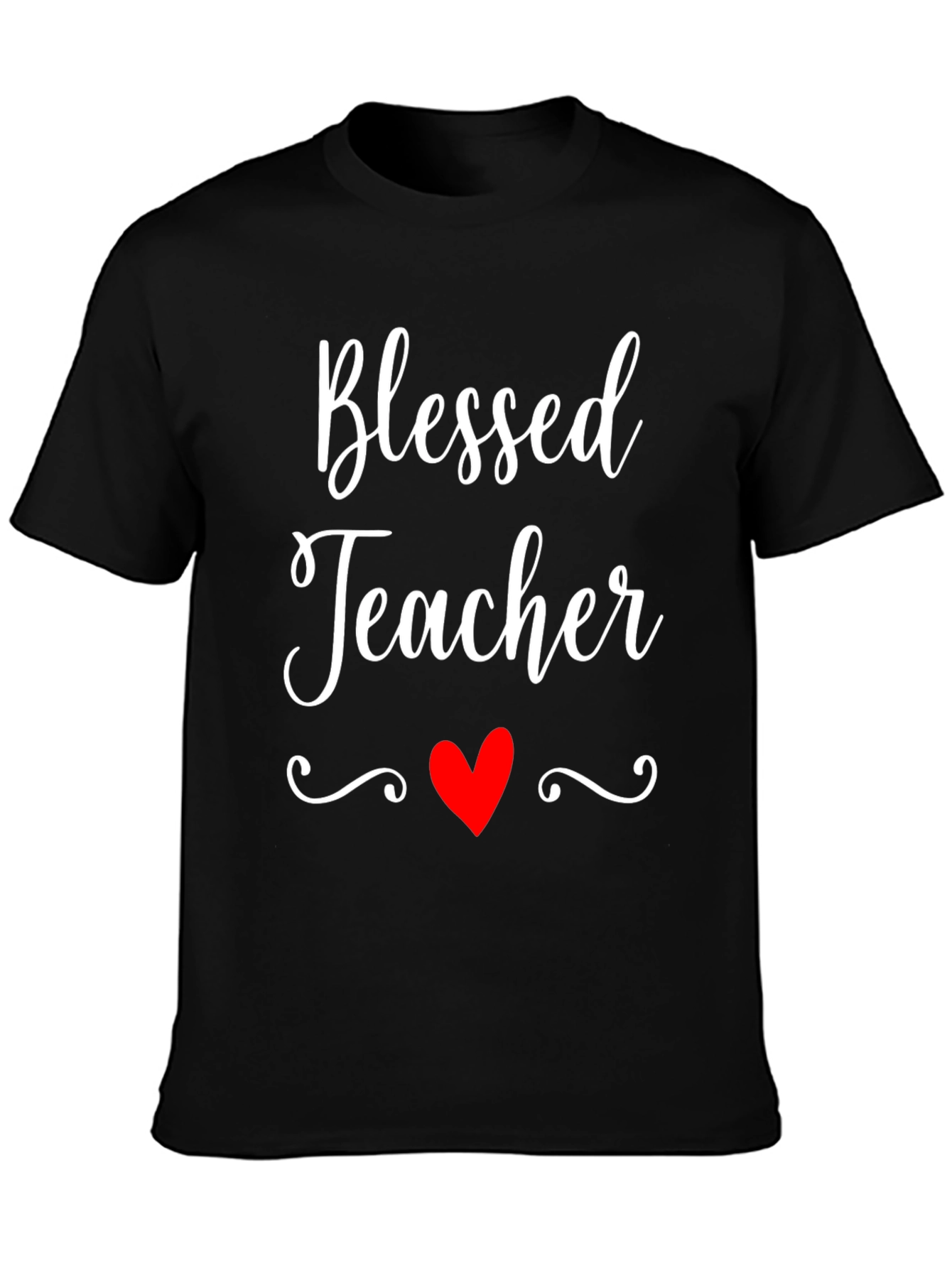 Blessed Teacher Graphic T-Shirt - Black