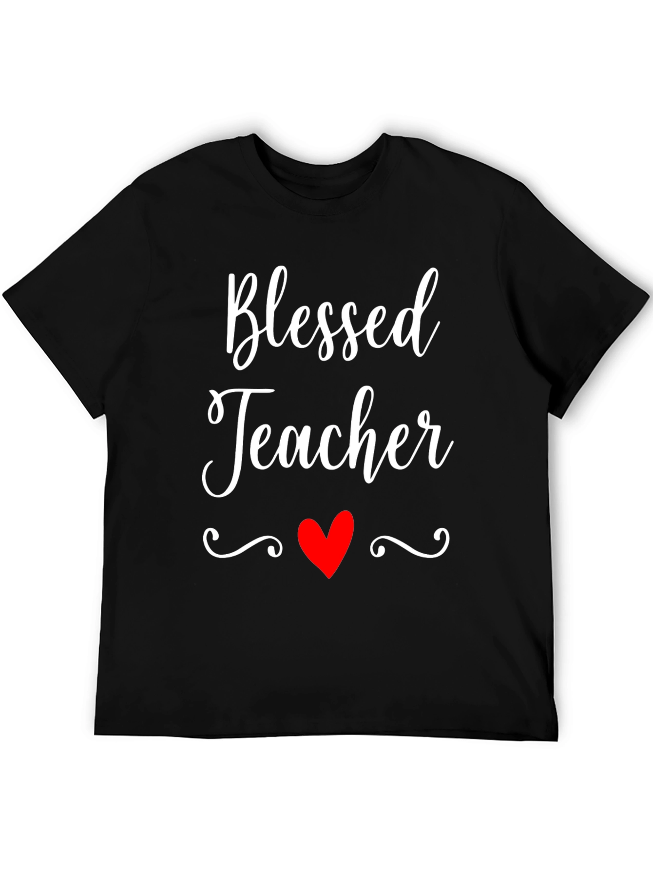 Blessed Teacher Graphic T-Shirt - Black