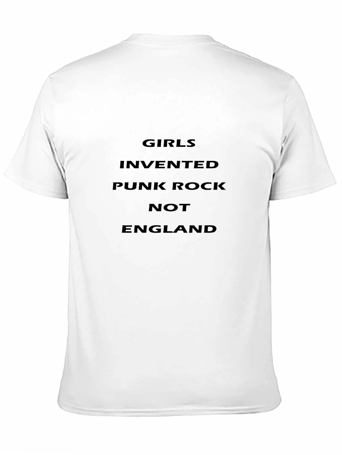 Girls Invented Punk Rock Tee - Black Graphic T-Shirt