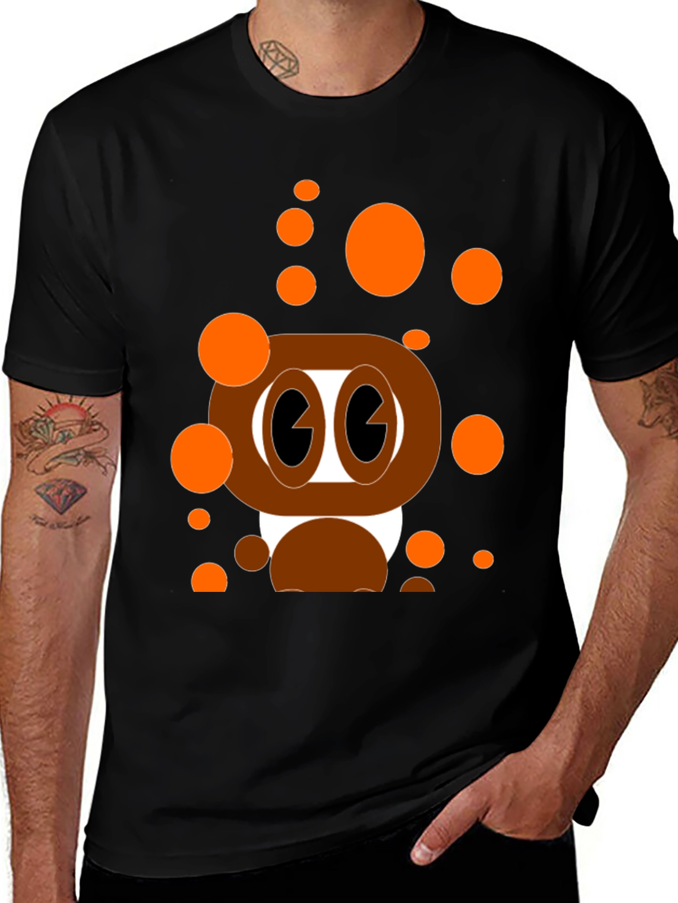 Cartoon Style Graphic T-Shirt