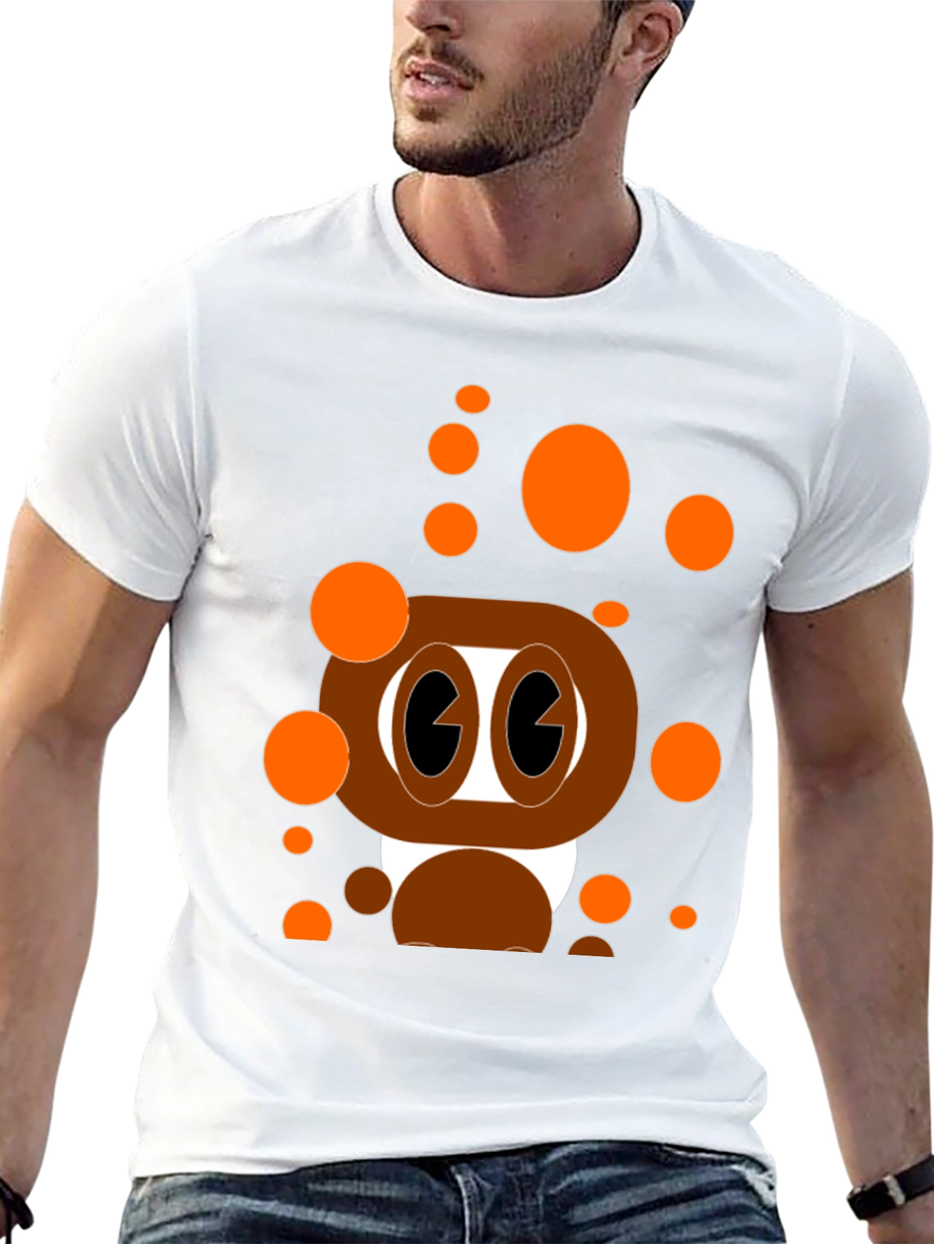Cartoon Style Graphic T-Shirt