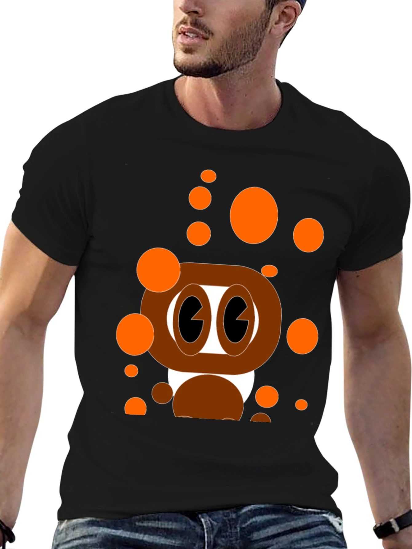 Cartoon Style Graphic T-Shirt