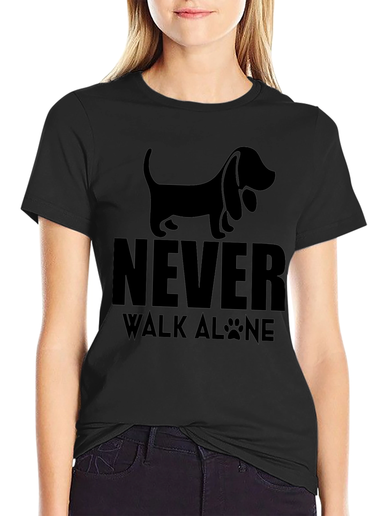 Never Walk Alone Dog T-Shirt
