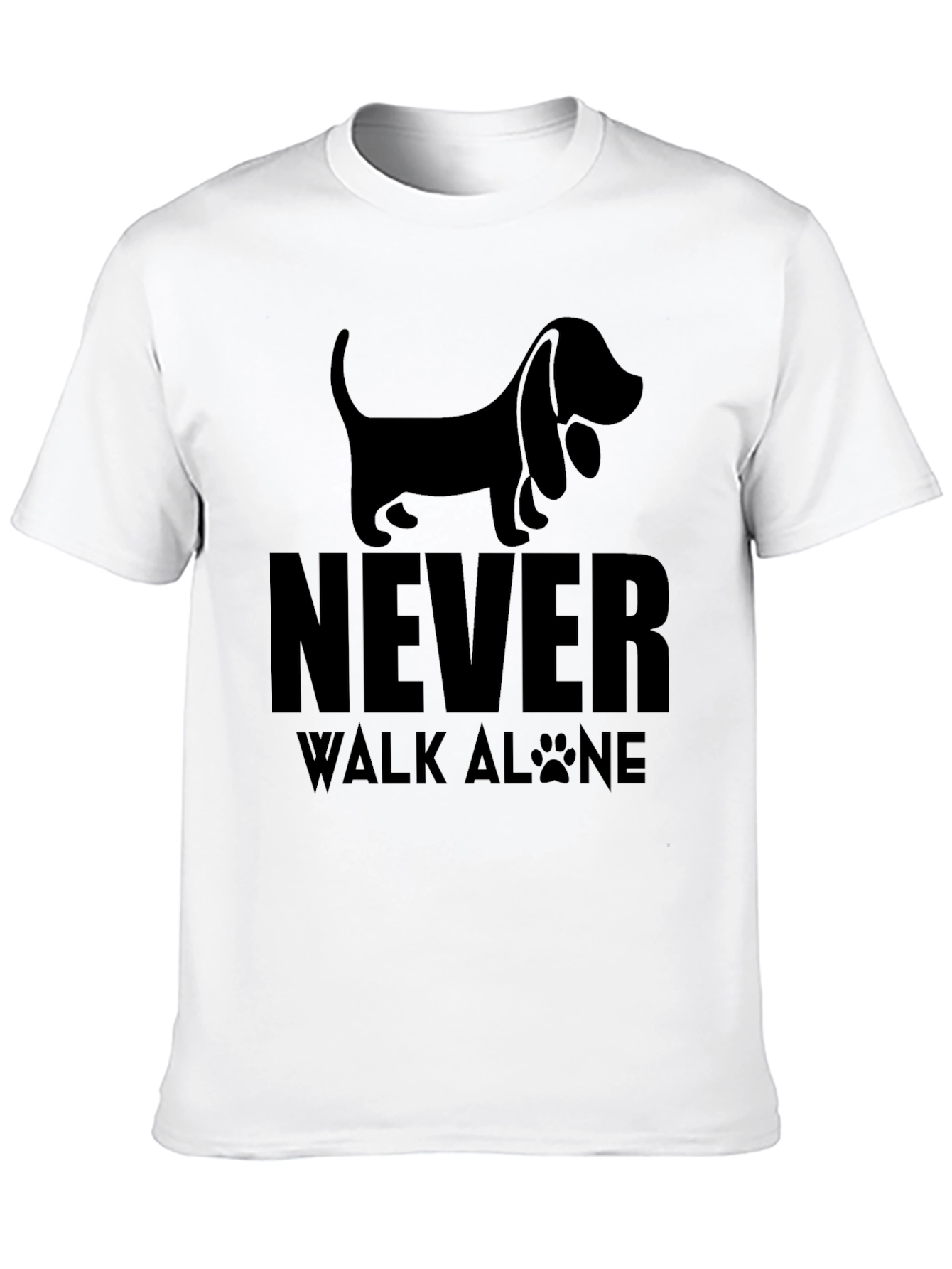 Never Walk Alone Dog T-Shirt