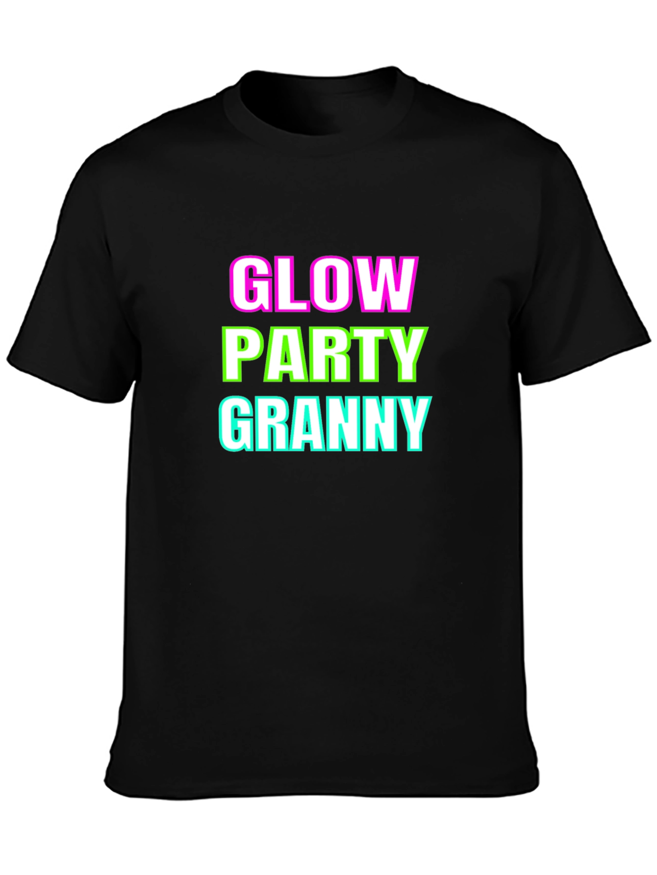 Glow Party Granny Graphic T-Shirt