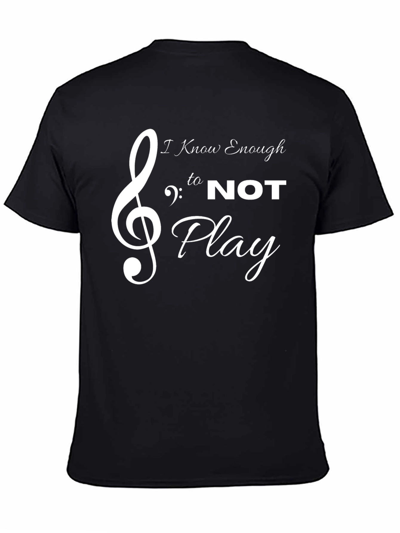 I Know Enough Not to Play Black Tee