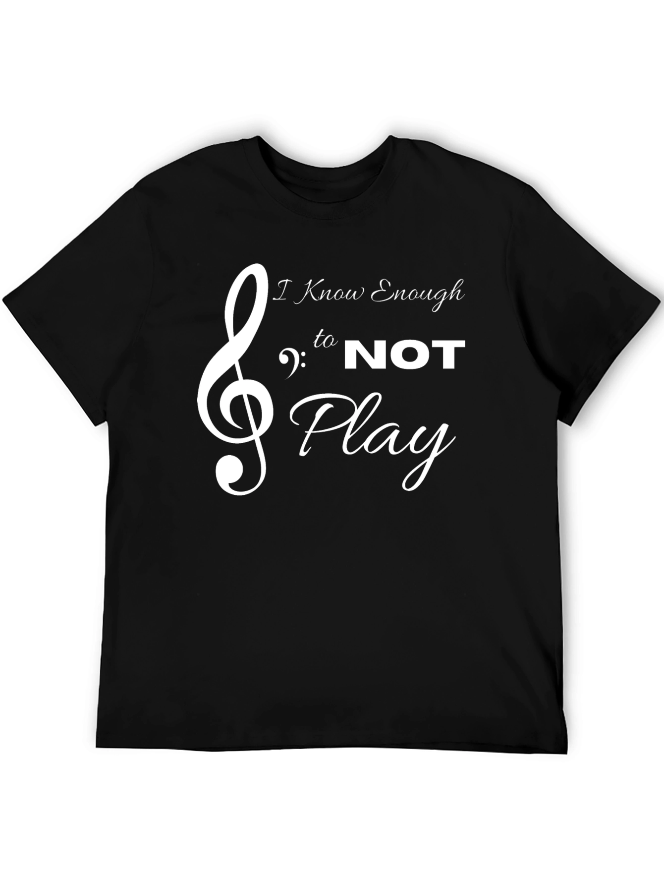 I Know Enough Not to Play Black Tee