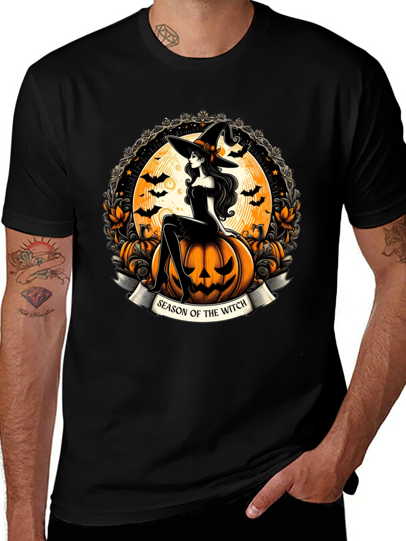 Season of the Witch Halloween Graphic T-Shirt