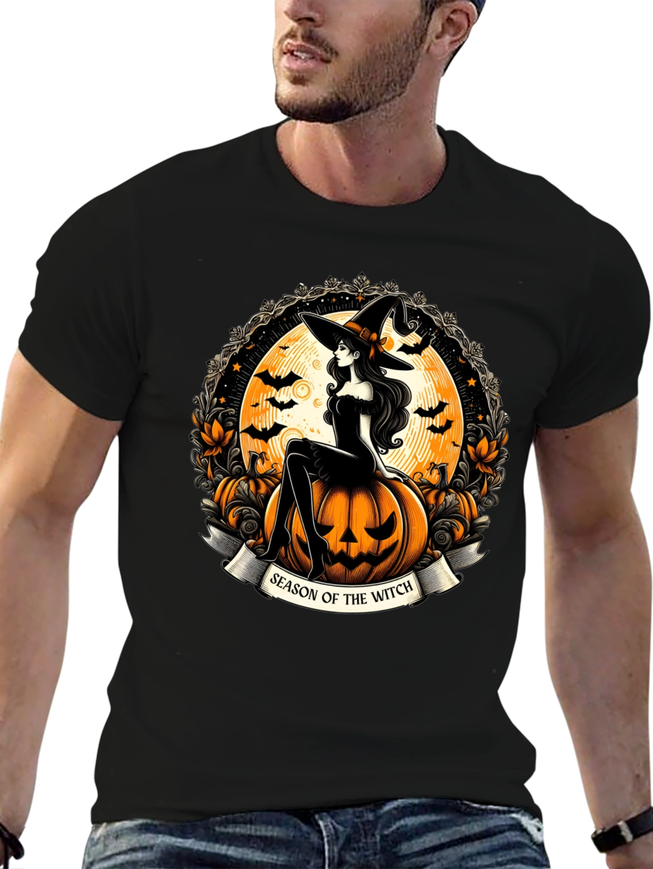 Season of the Witch Halloween Graphic T-Shirt