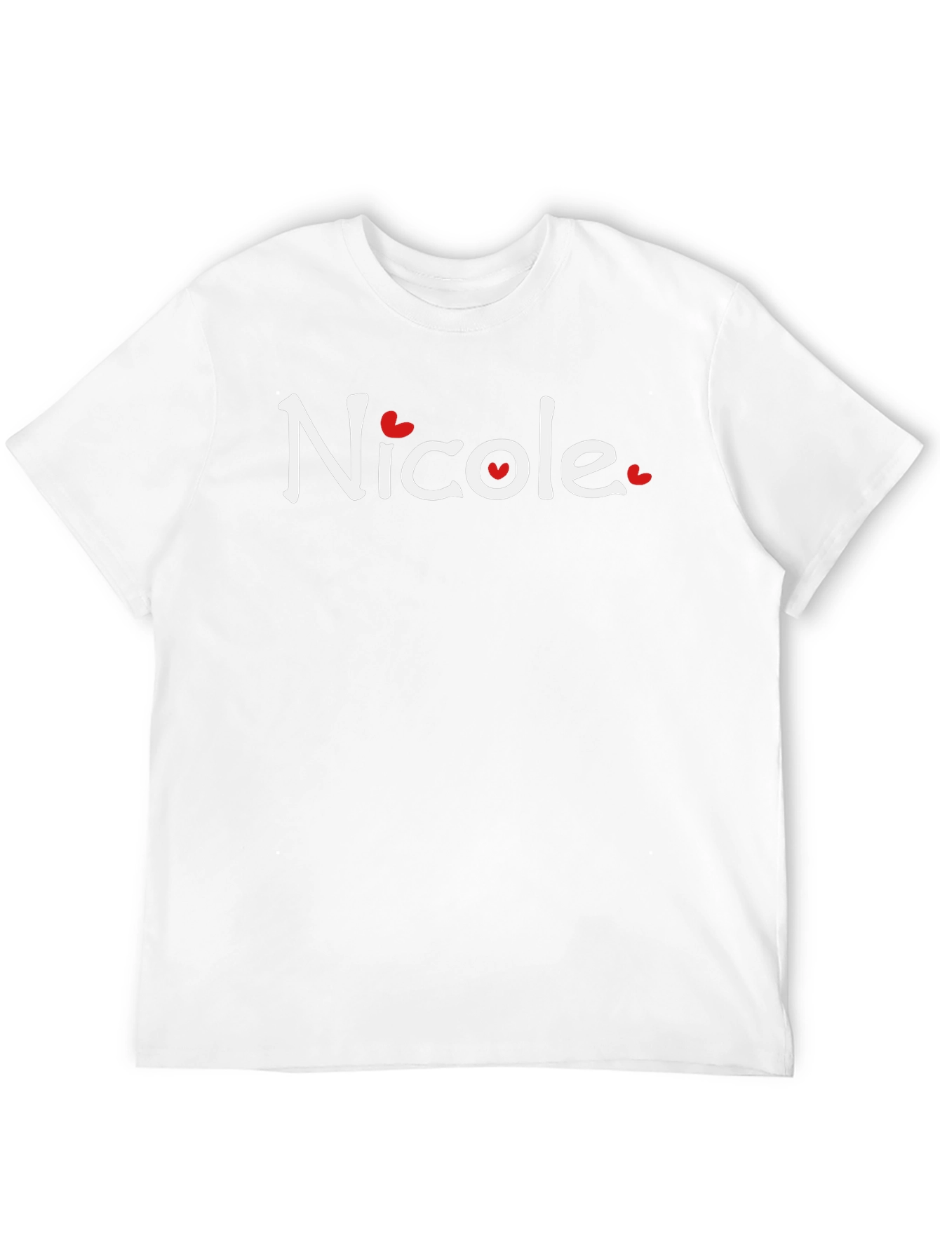 Nicole Heart Graphic T-Shirt - Soft Cotton Blend