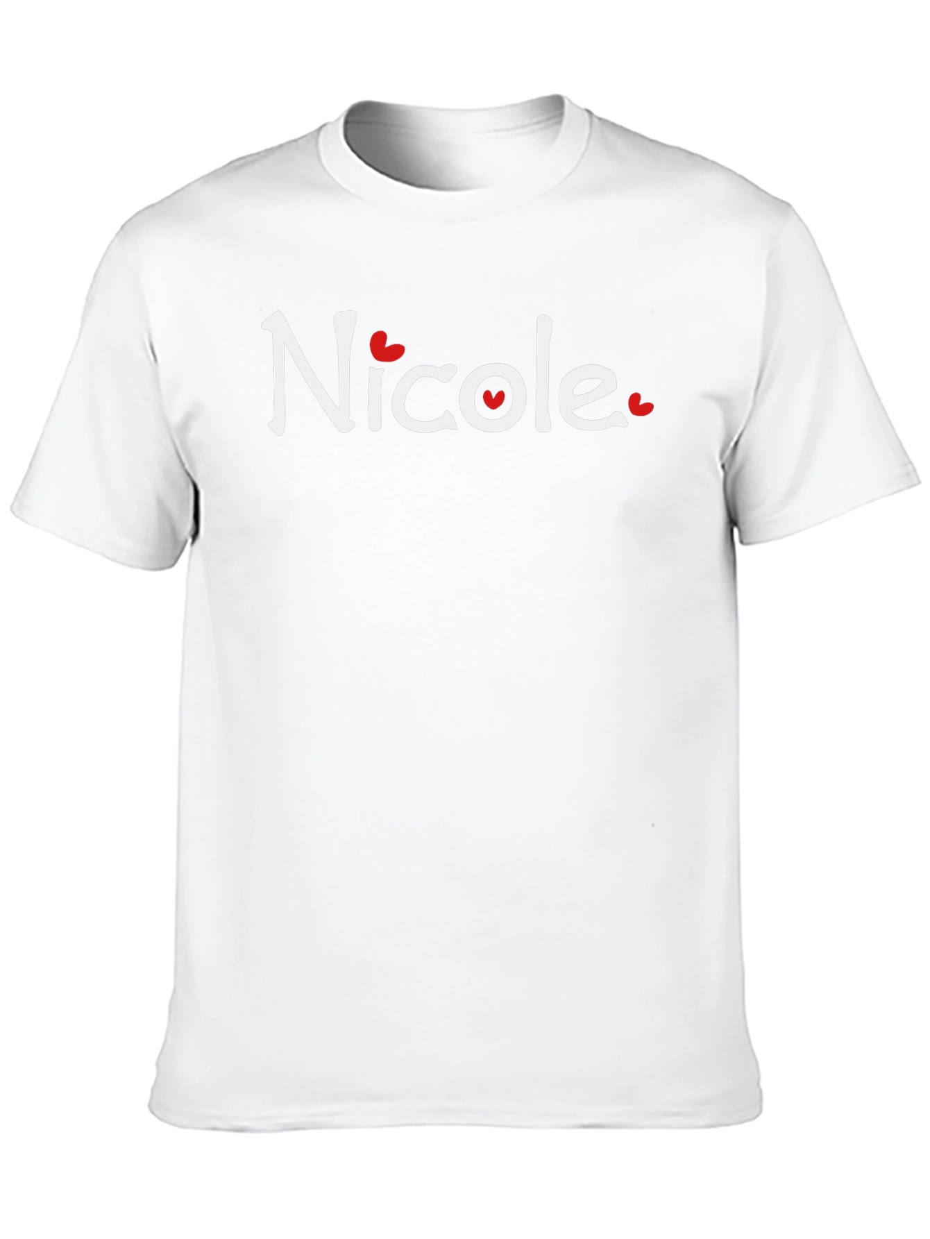 Nicole Heart Graphic T-Shirt - Soft Cotton Blend